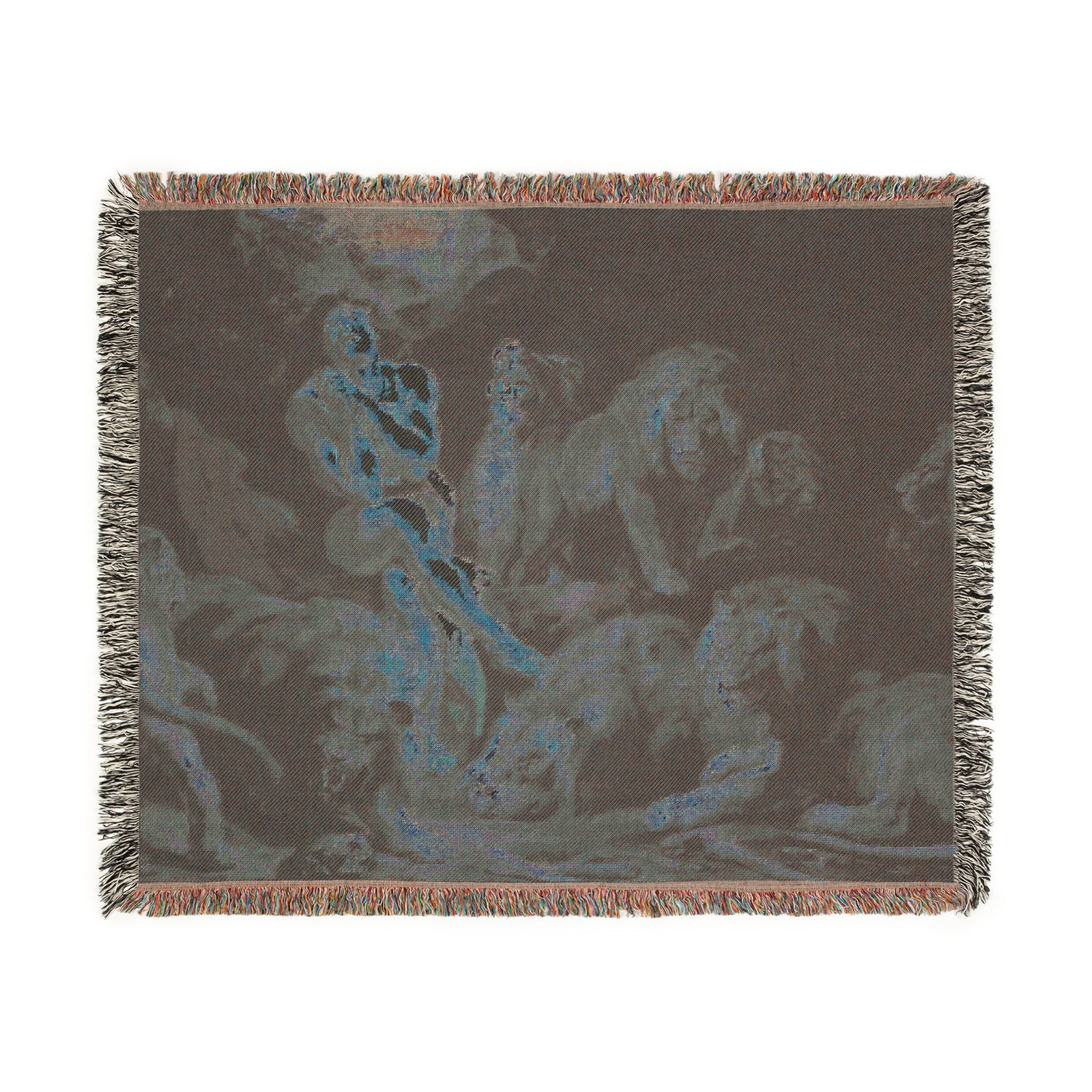 Sir Peter Paul Rubens - Daniel in the Lions' Den - Google Art Project | Woven Tapestry Blanket