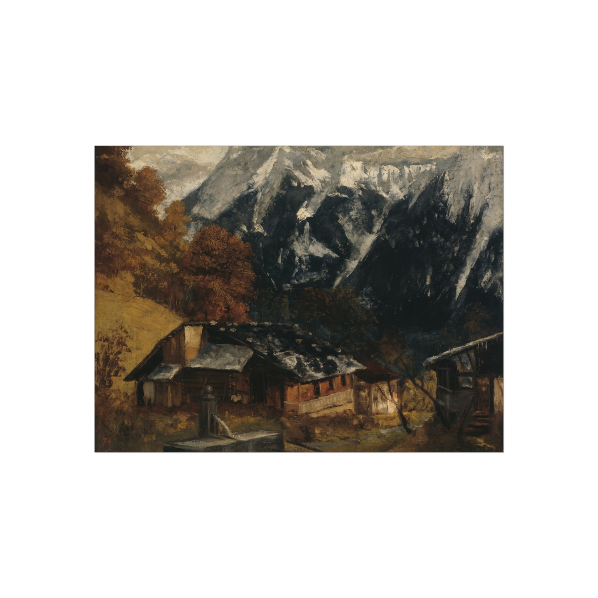Gustave Courbet - An Alpine Scene | Fine Art Poster