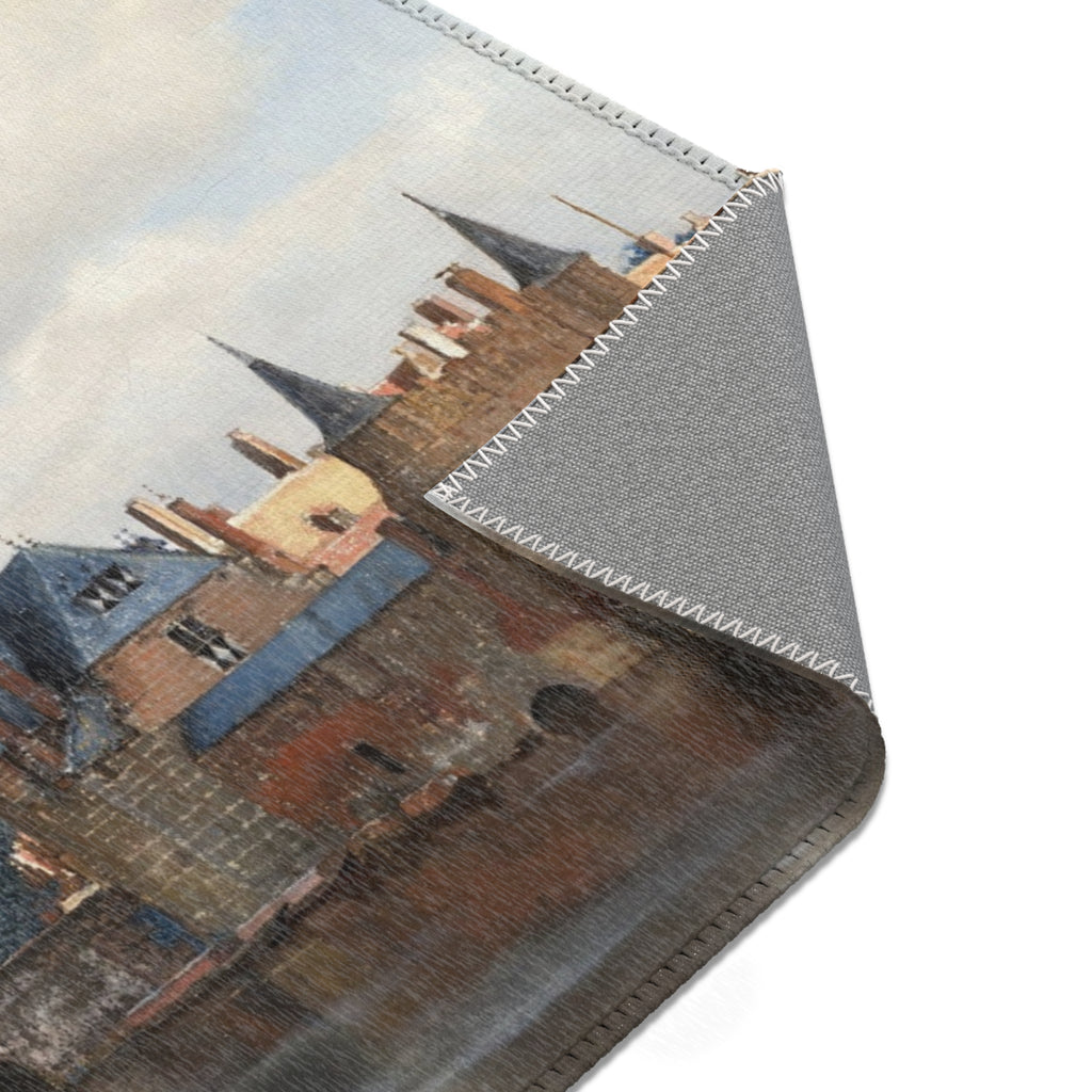 Johannes Vermeer - View of Delft - 92 - Mauritshuis | Area Rug