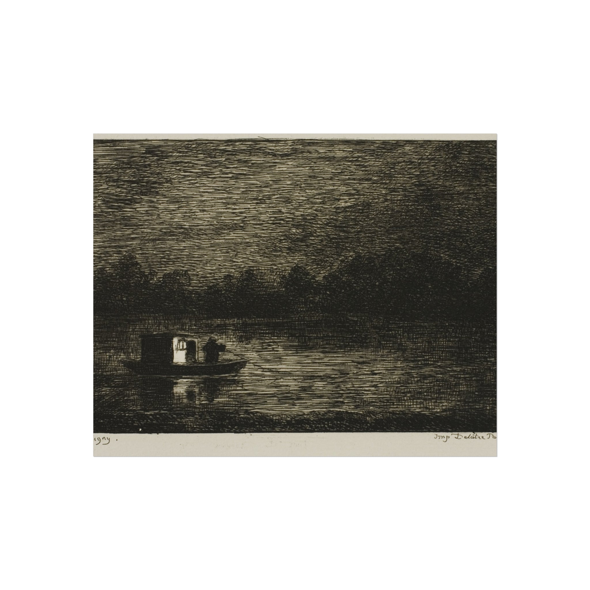 Night Voyage Charles François Daubigny Fine Art Poster