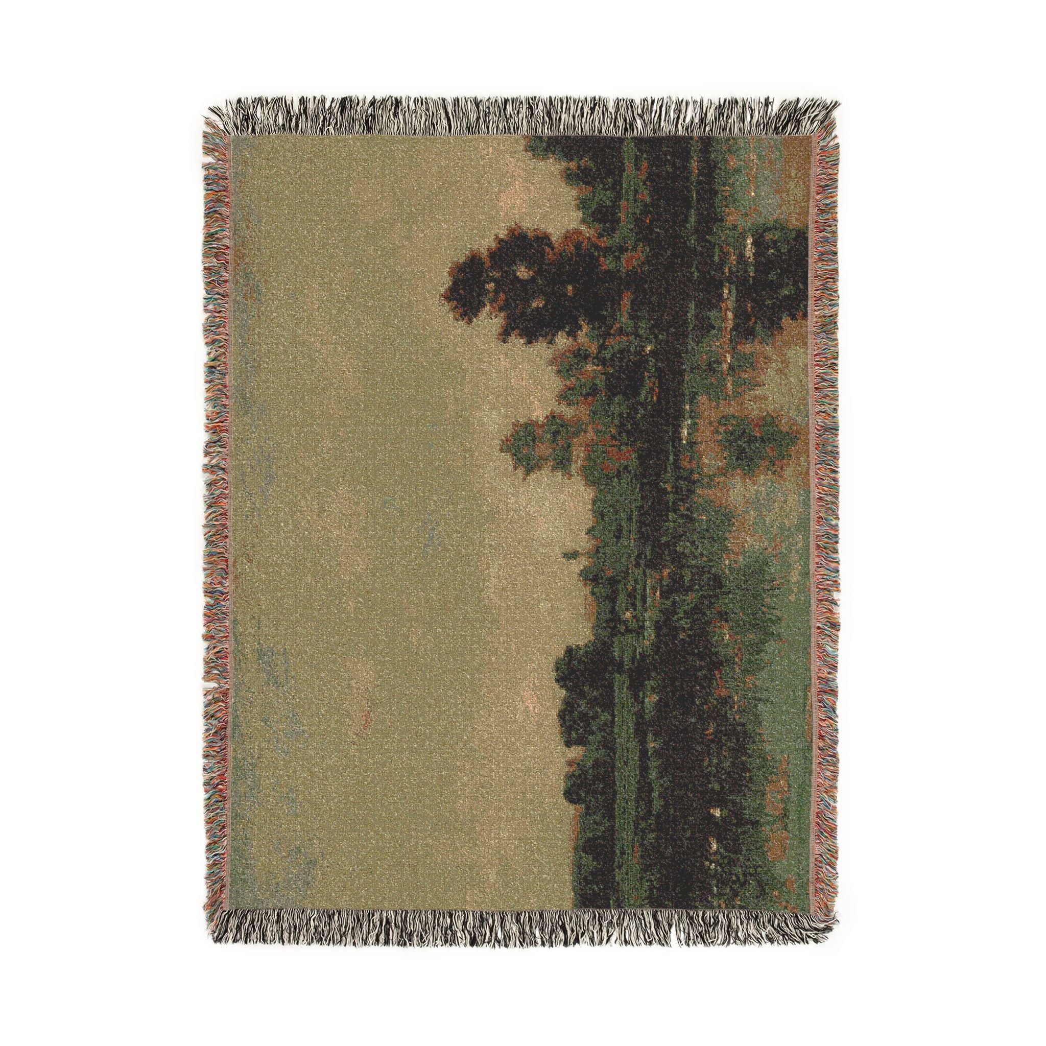 Charles François Daubigny - The Marsh | Woven Tapestry Blanket