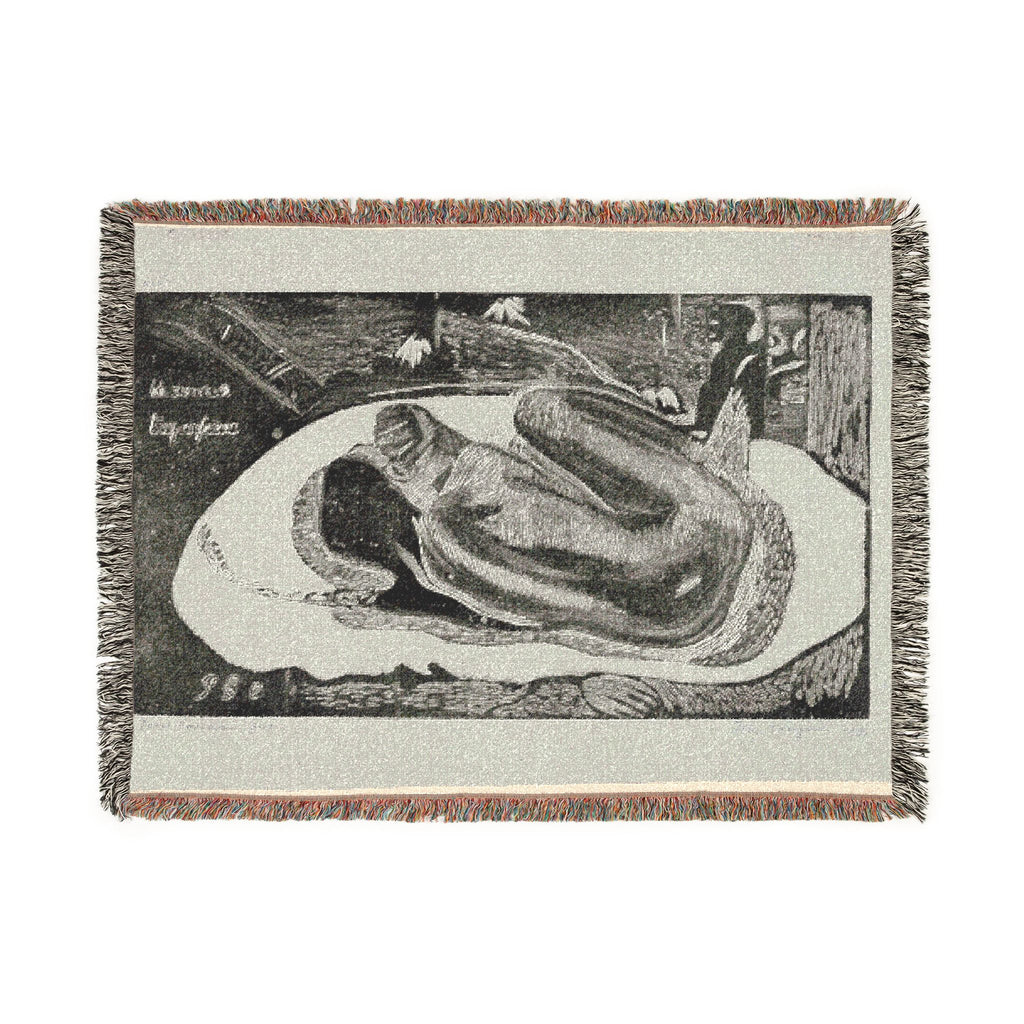 Paul Gauguin - Manao tupapau (She Thinks of the Ghost or The Ghost Thinks of Her), from the Noa Noa Suite | Woven Tapestry Blanket
