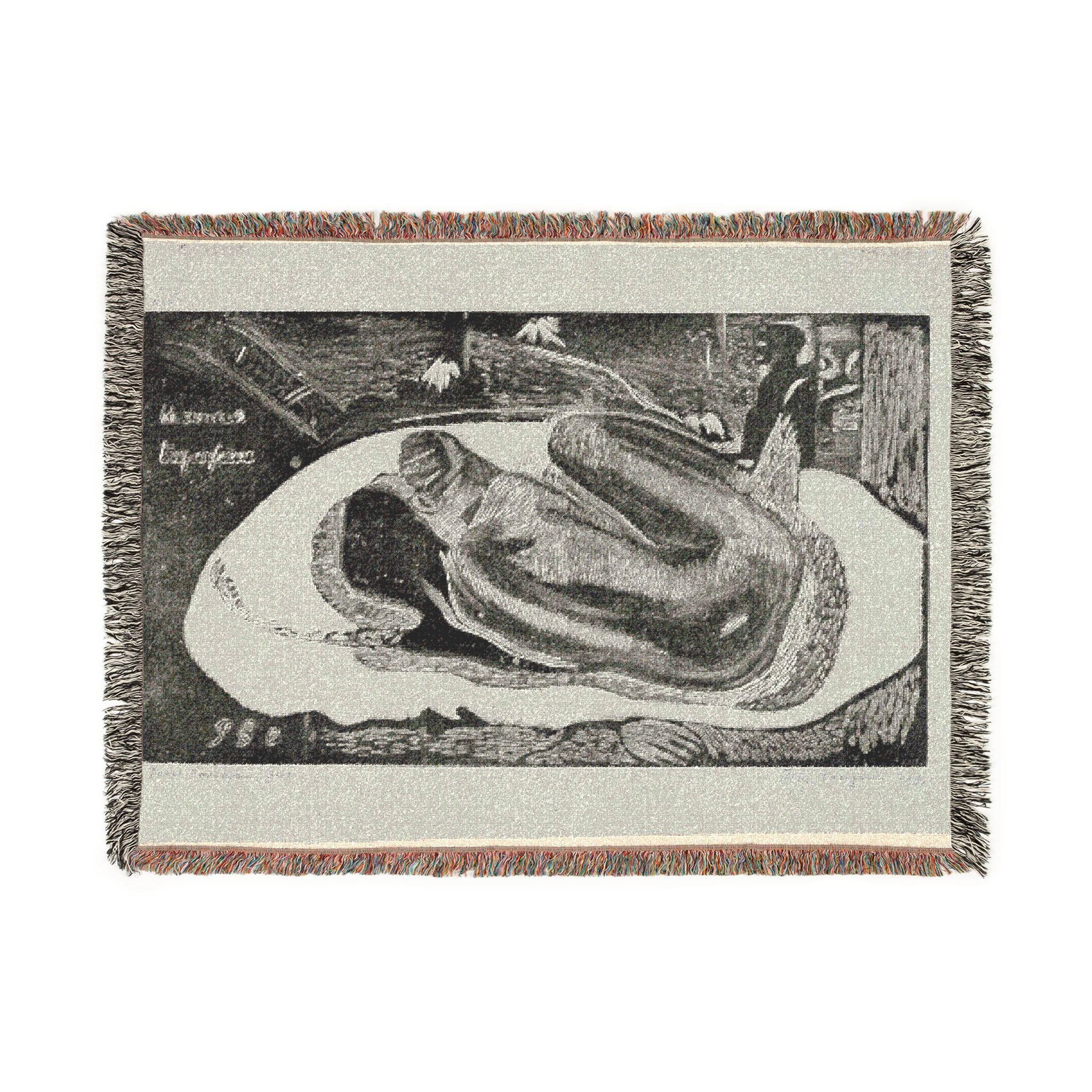 Paul Gauguin - Manao tupapau (She Thinks of the Ghost or The Ghost Thinks of Her), from the Noa Noa Suite | Woven Tapestry Blanket