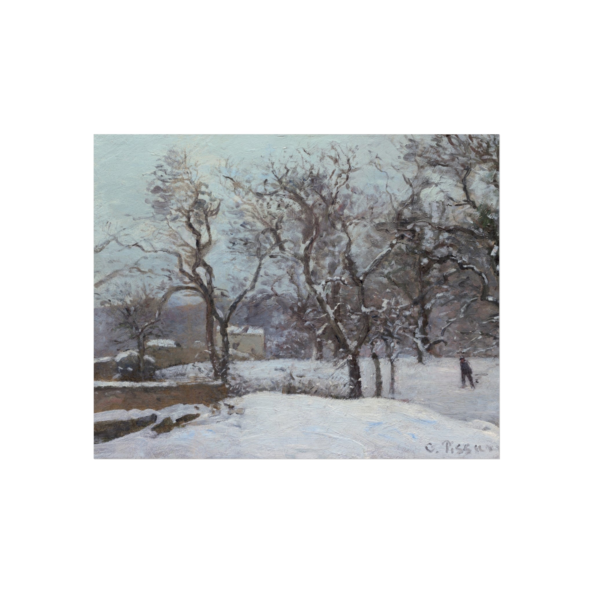 Snow at Louveciennes Camille Pissarro Fine Art Poster