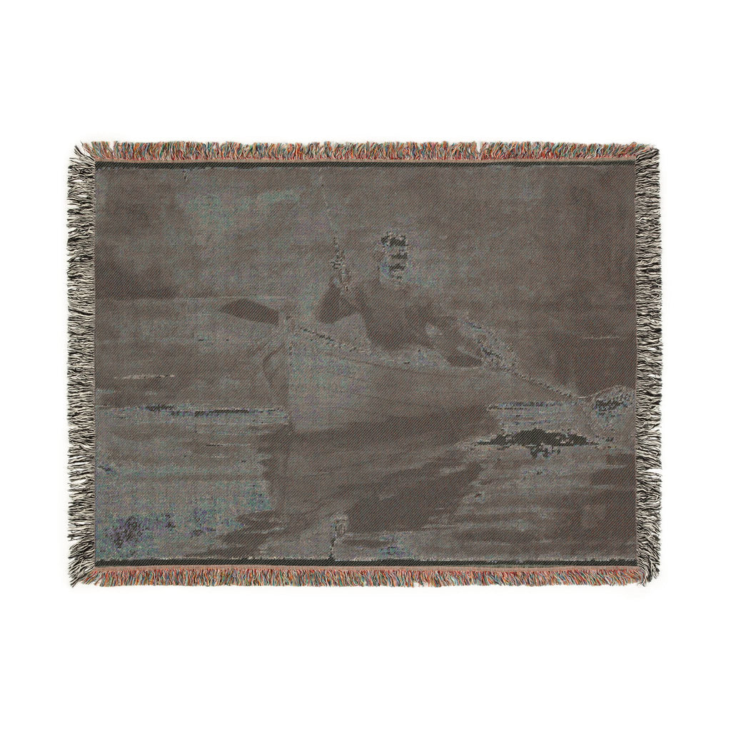 Winslow Homer - Netting the Fish | Woven Tapestry Blanket