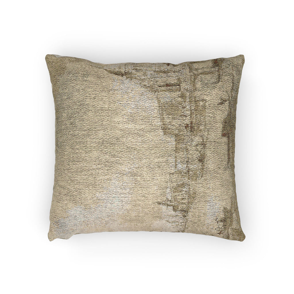 Imitator of Francesco Guardi - Bacino di San Marco with the Dogana del Mare and Santa Maria della Salute | Woven Pillow