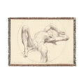 John Singer Sargent - Bound Man (recto); Sketch of Bound Man (verso) | Woven Tapestry Blanket