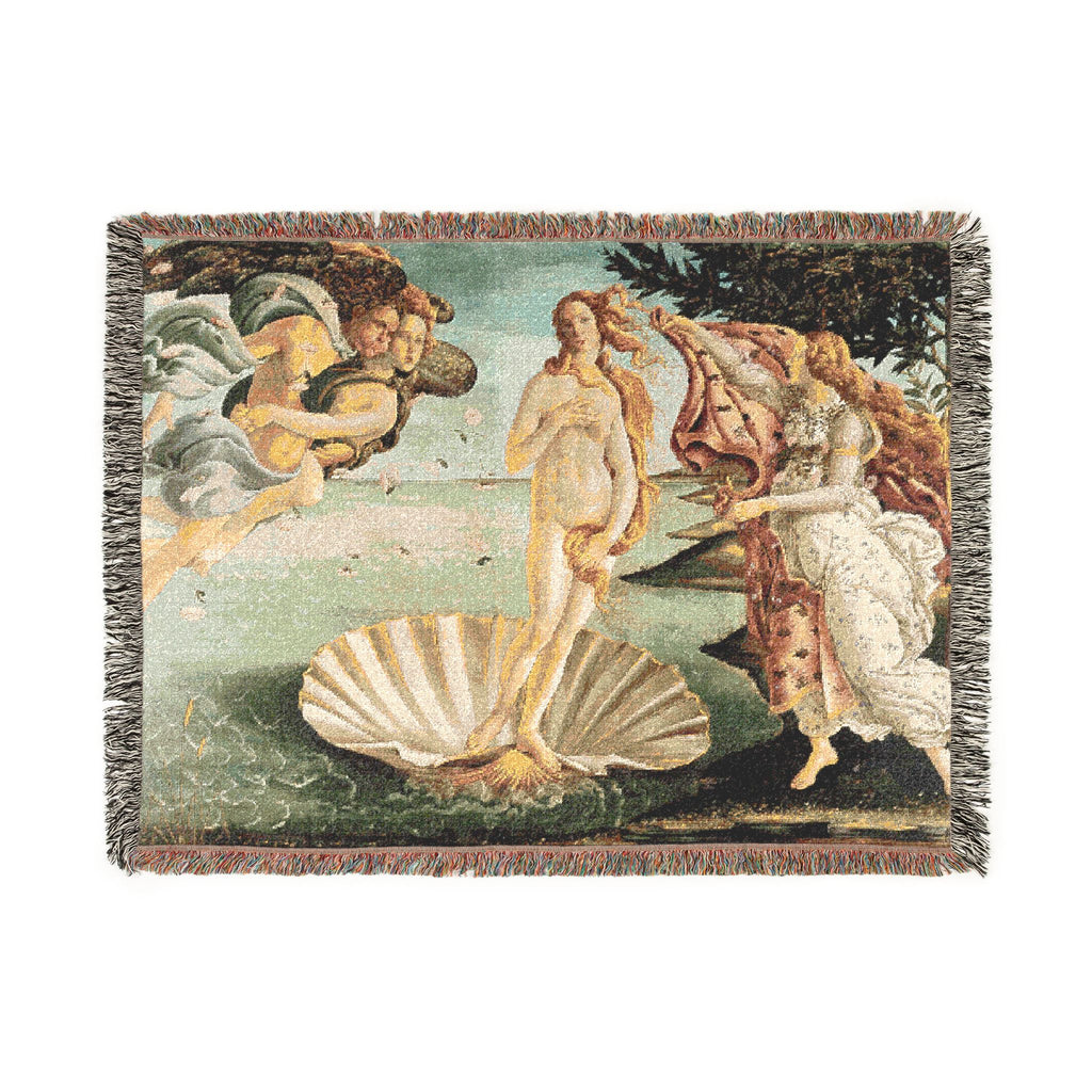 Sandro Botticelli - La nascita di Venere - Google Art Project - edited | Woven Tapestry Blanket