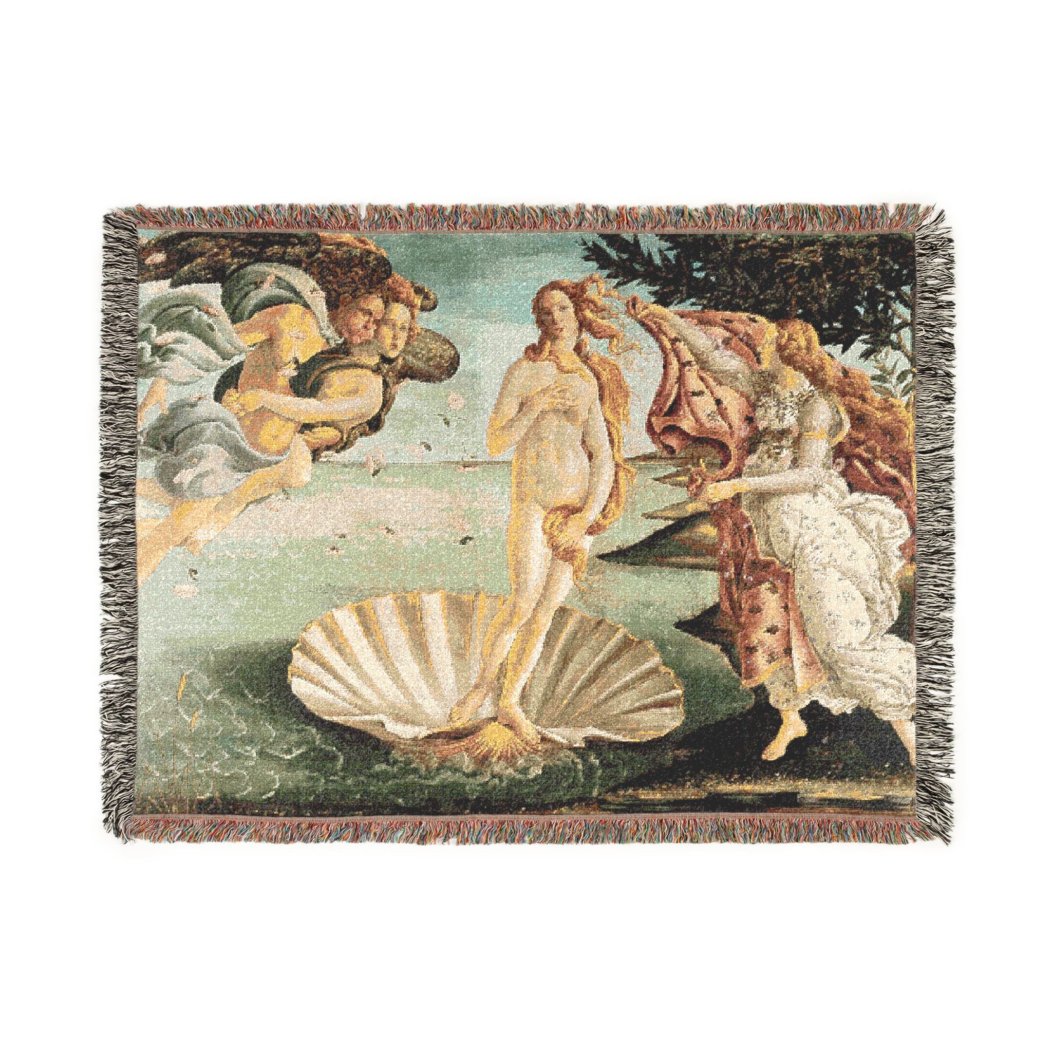 Sandro Botticelli - La nascita di Venere - Google Art Project - edited | Woven Tapestry Blanket