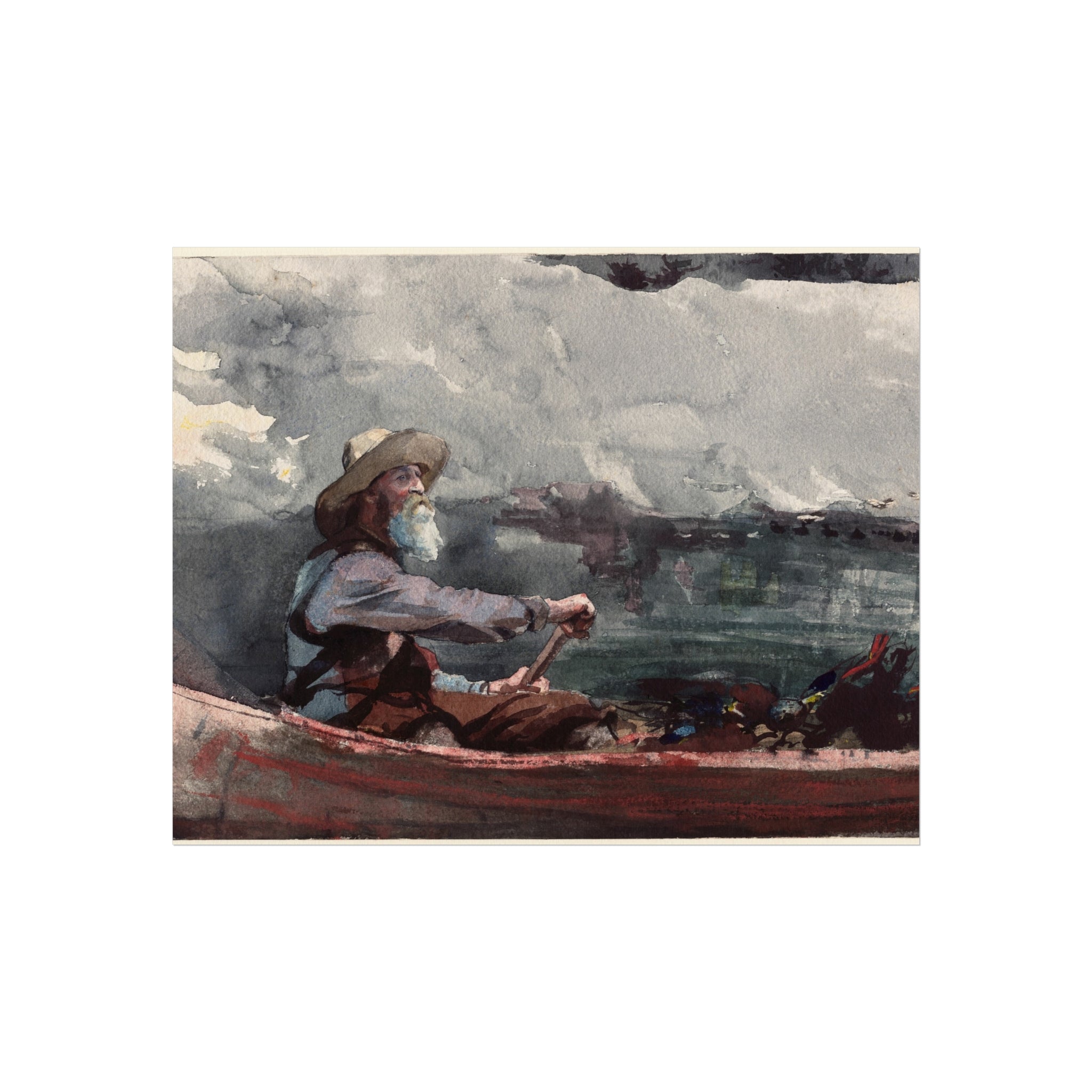 Adirondacks Guide Winslow Homer Fine Art Poster