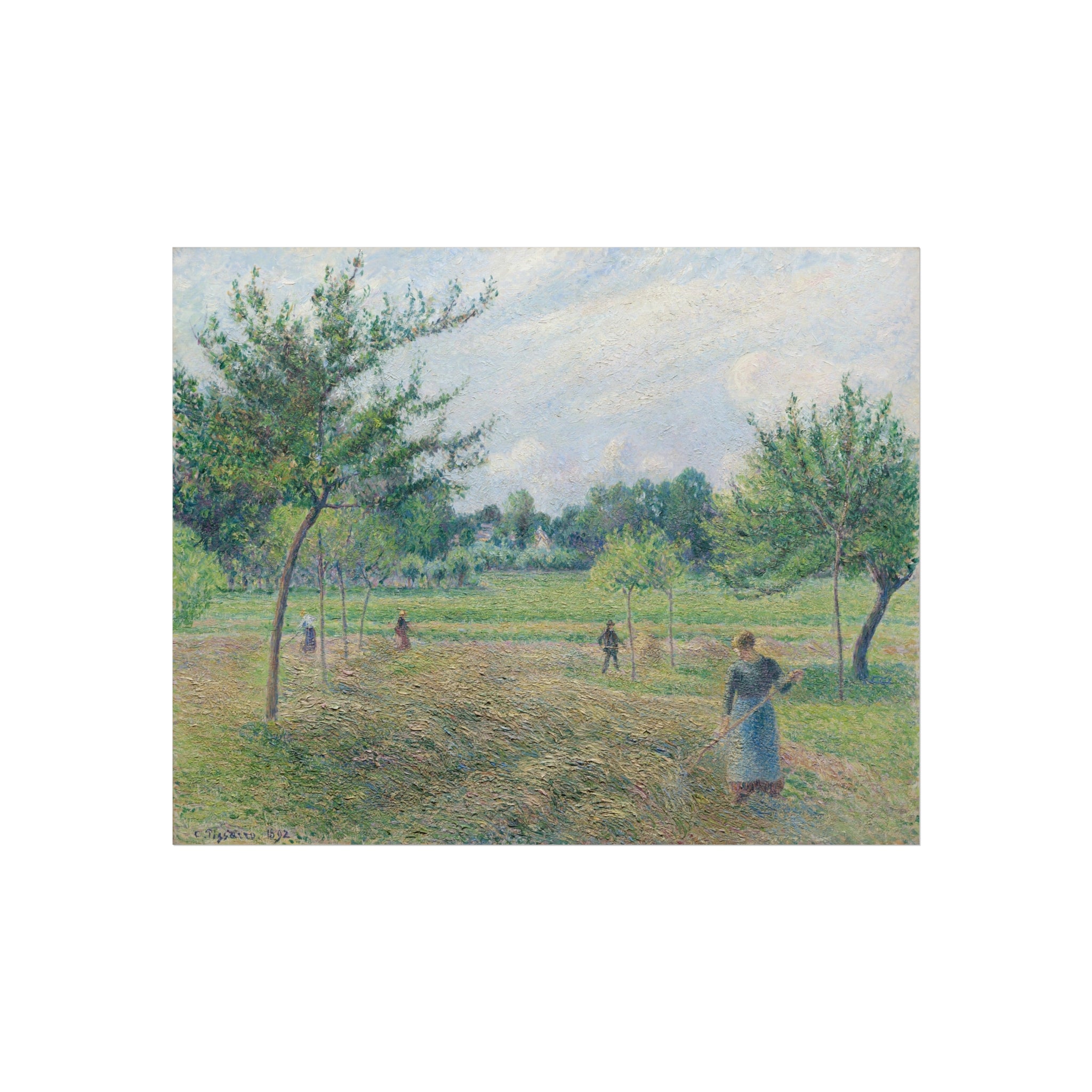 Haymaking at Éragny Camille Pissarro Fine Art Poster