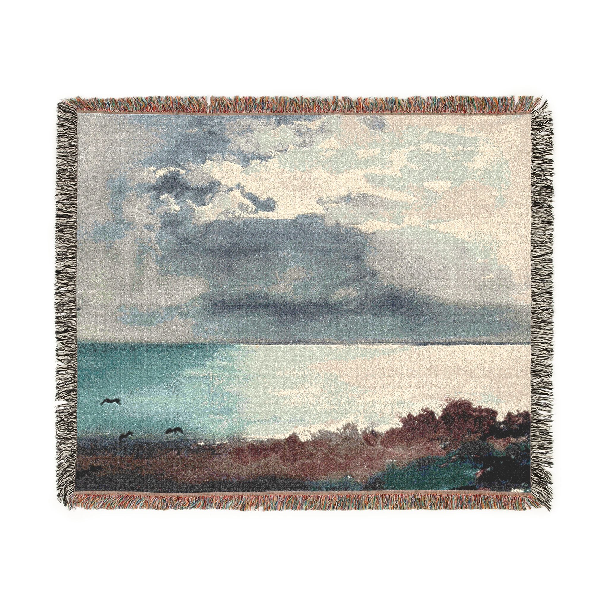 Breaking Storm, Coast of Maine Winslow Homer Tapestry Blanket