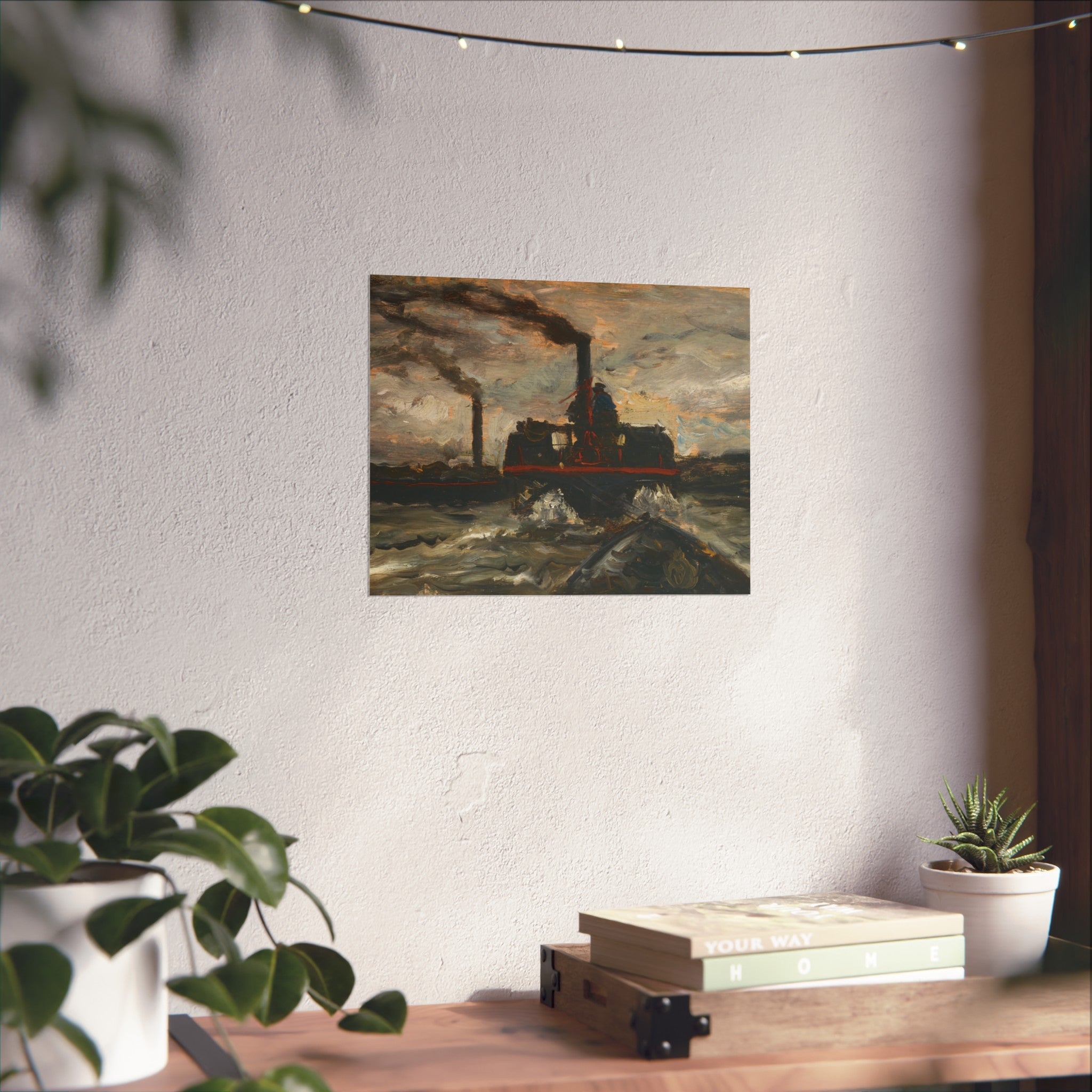 Charles François Daubigny - River Boat | Fine Art Poster