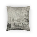 Claude Lorrain - Harbor Scene with a Lighthouse | Woven Pillow