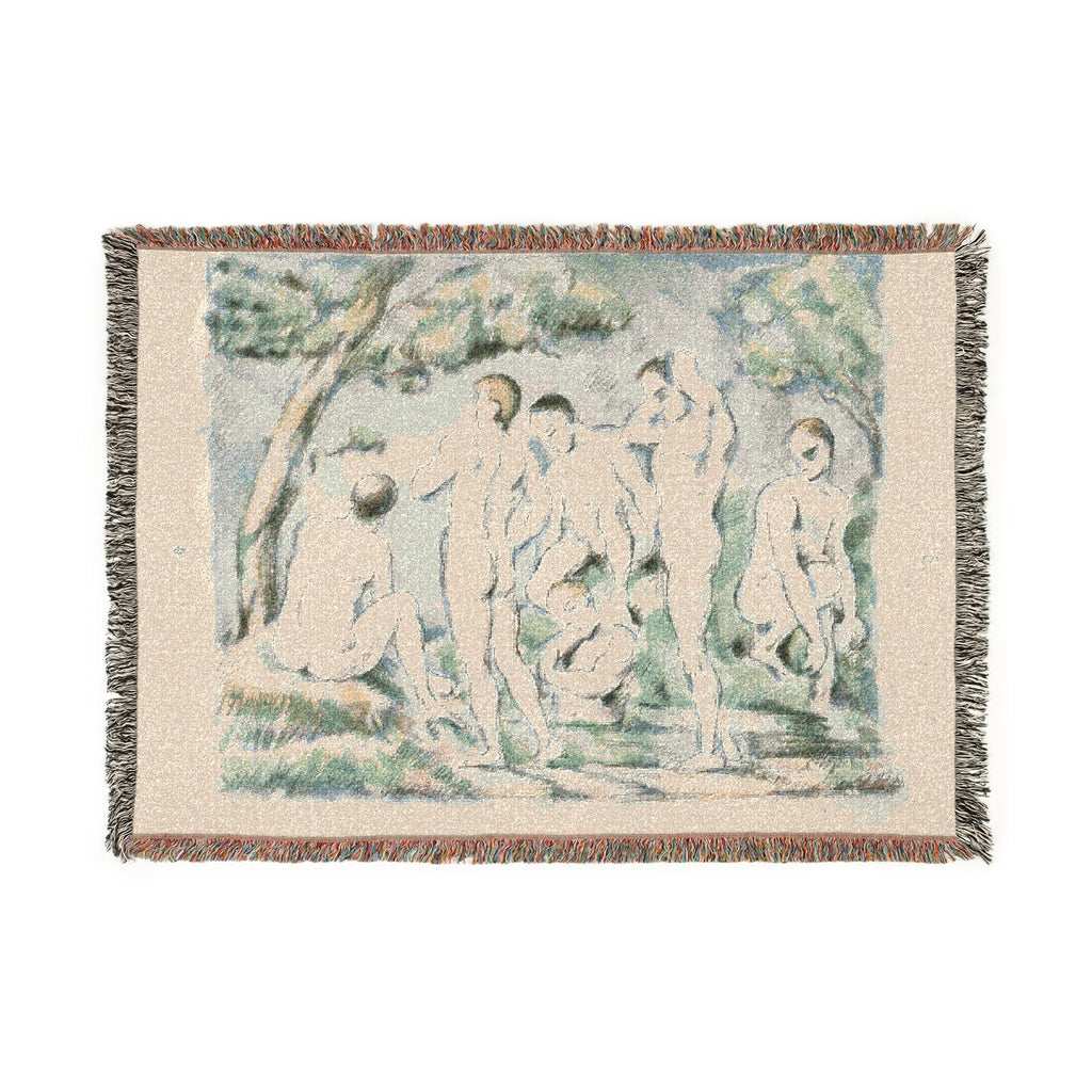Paul Cezanne - Small Bathers | Woven Tapestry Blanket