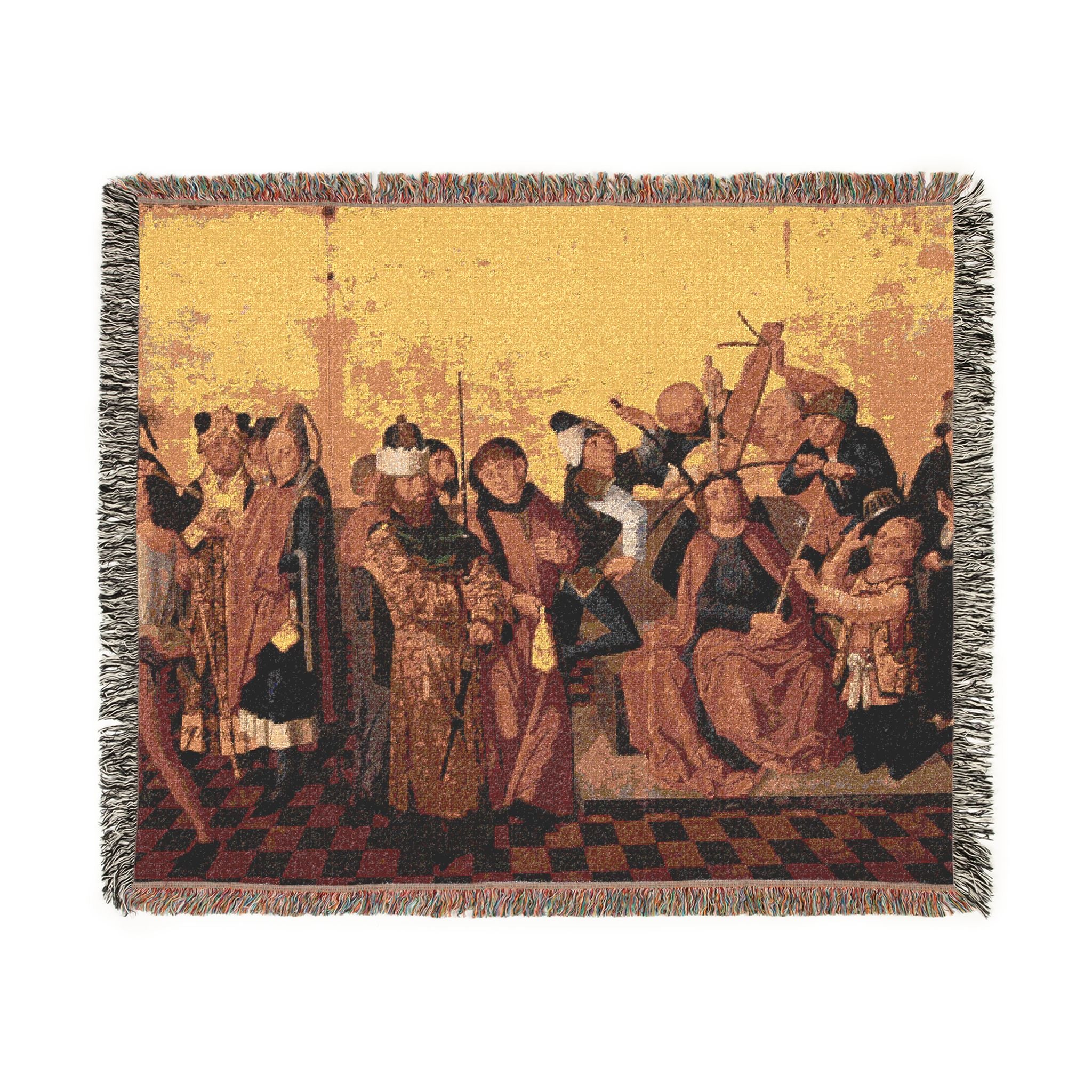 Isenmann, Colmar Altarpiece (Flagellation, Crowning with Thorns) | Woven Tapestry Blanket