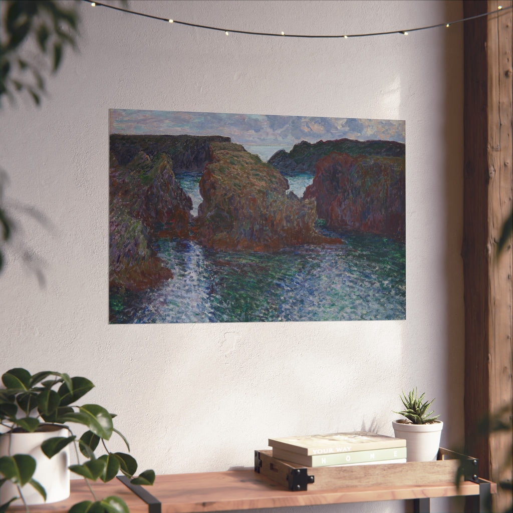 Claude Monet - Rocks at Port-Goulphar, Belle-Île | Fine Art Poster