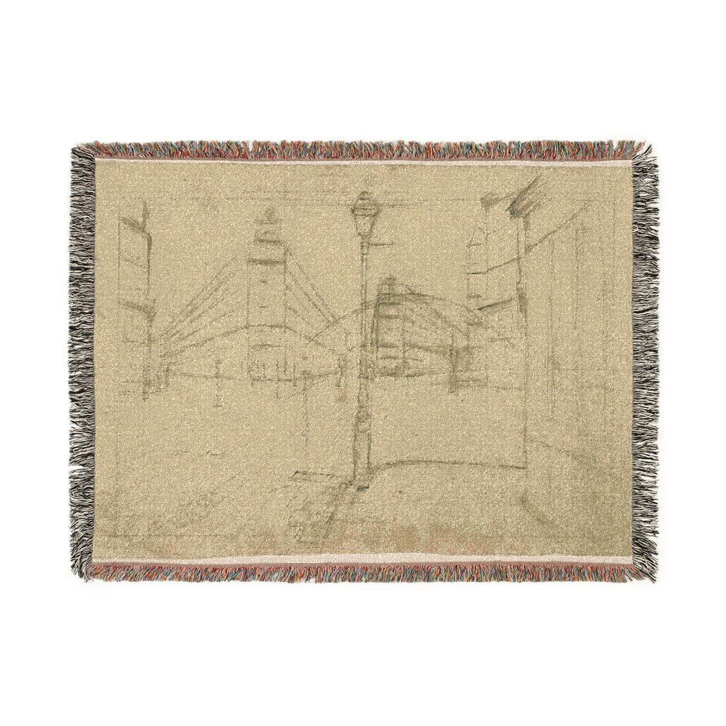 Gustave Caillebotte - Study for Paris Street; Rainy Day | Woven Tapestry Blanket