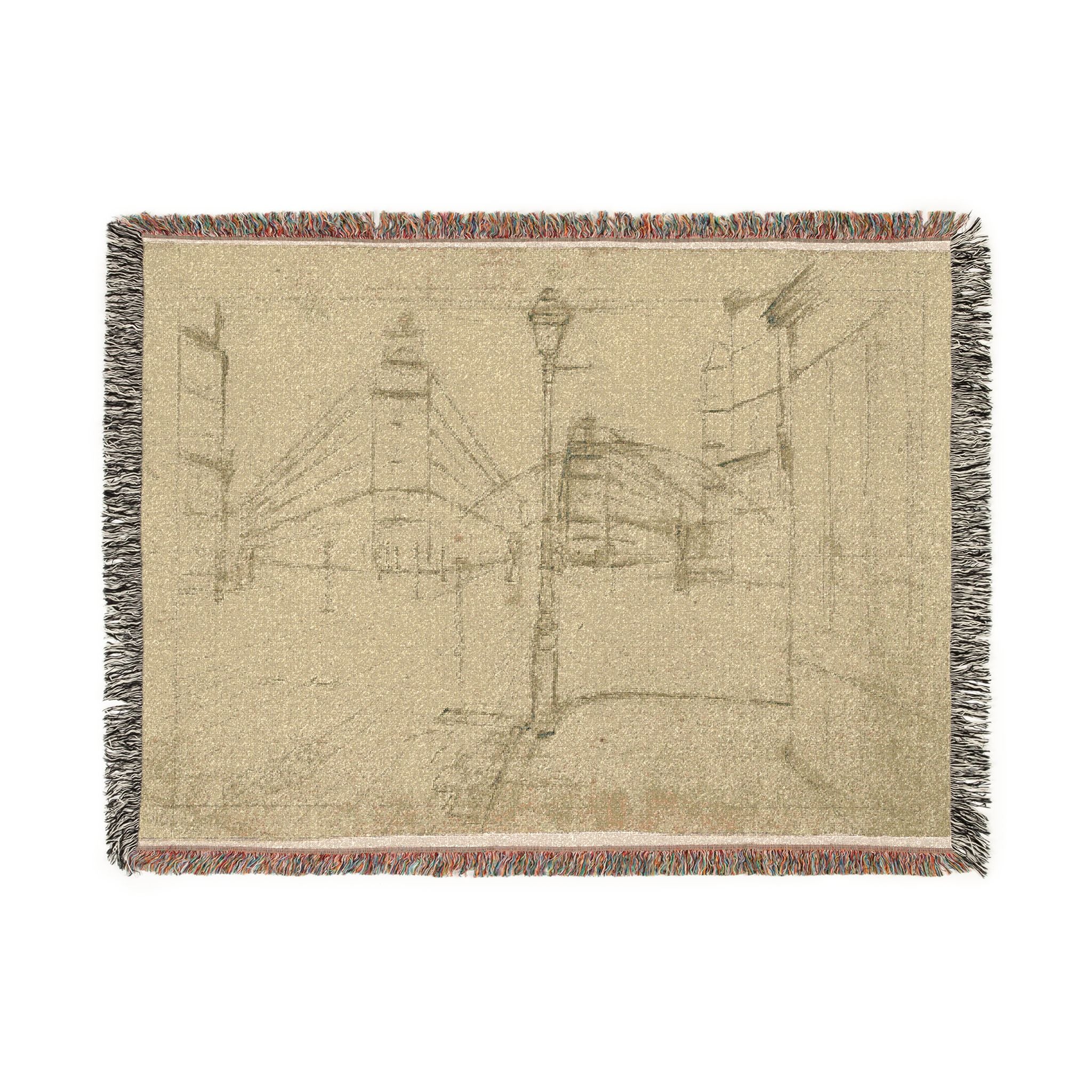 Gustave Caillebotte - Study for Paris Street; Rainy Day | Woven Tapestry Blanket