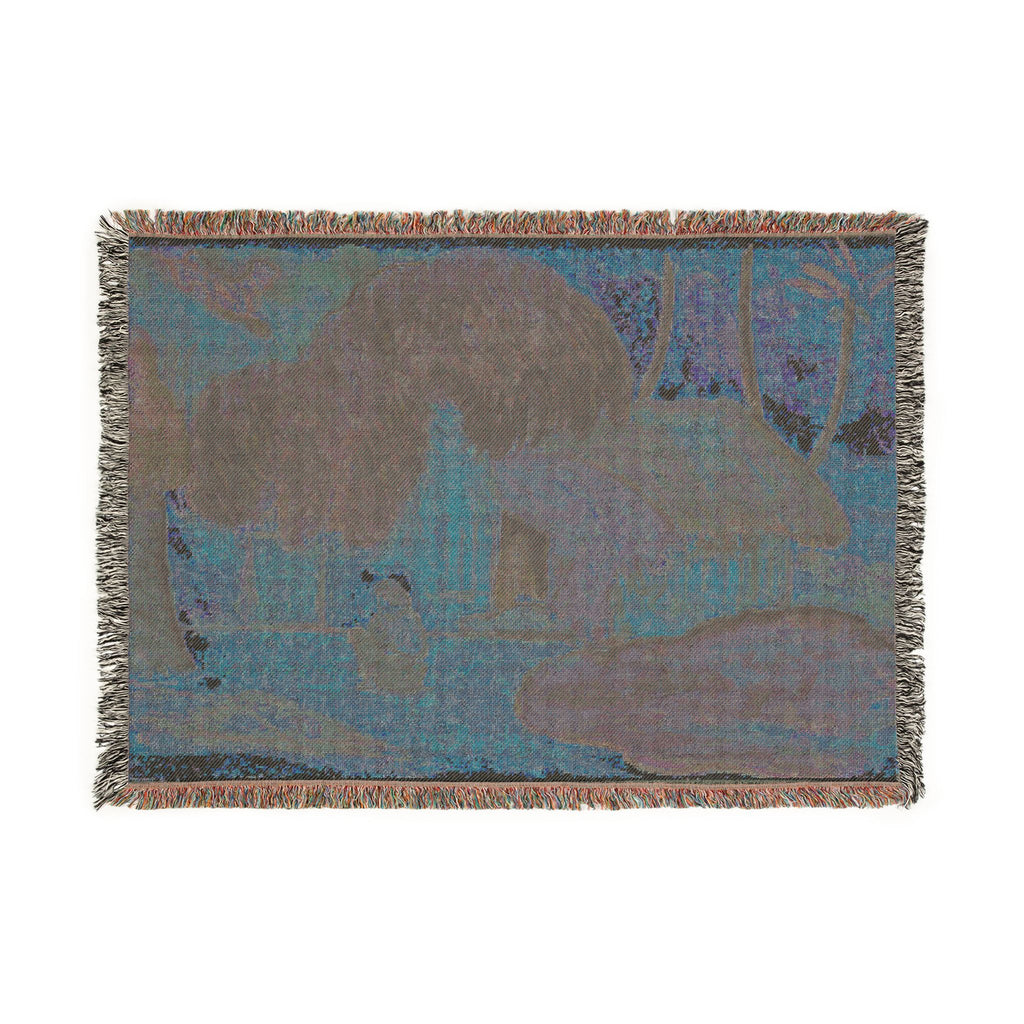 Paul Gauguin - Tahitian Hut | Woven Tapestry Blanket