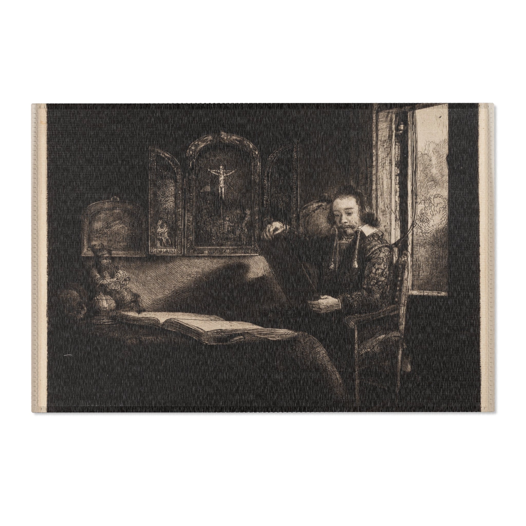 Rembrandt van Rijn - Abraham Francen, Apothecary | Area Rug
