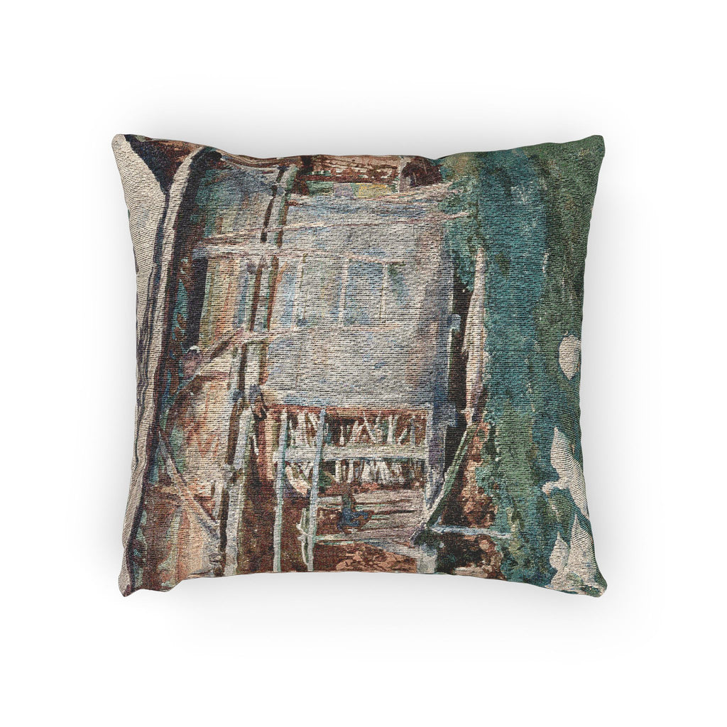 John Singer Sargent - Woodsheds, Tyrol | Woven Pillow