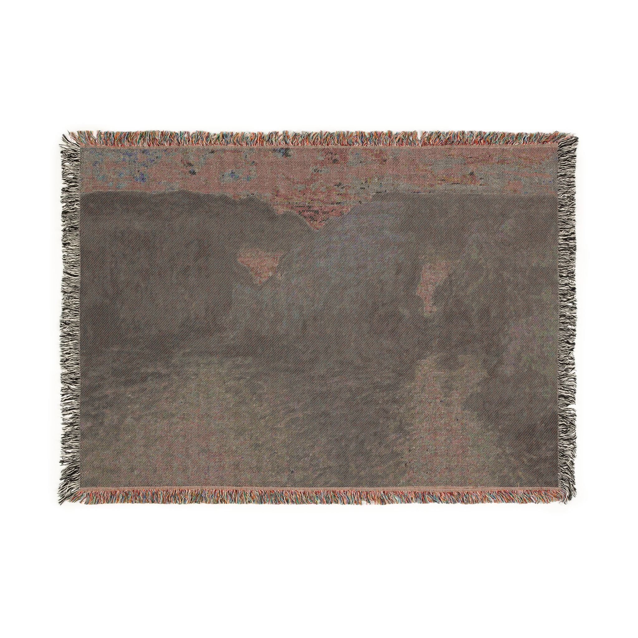 Claude Monet - Rocks at Port-Goulphar, Belle-Île | Woven Tapestry Blanket