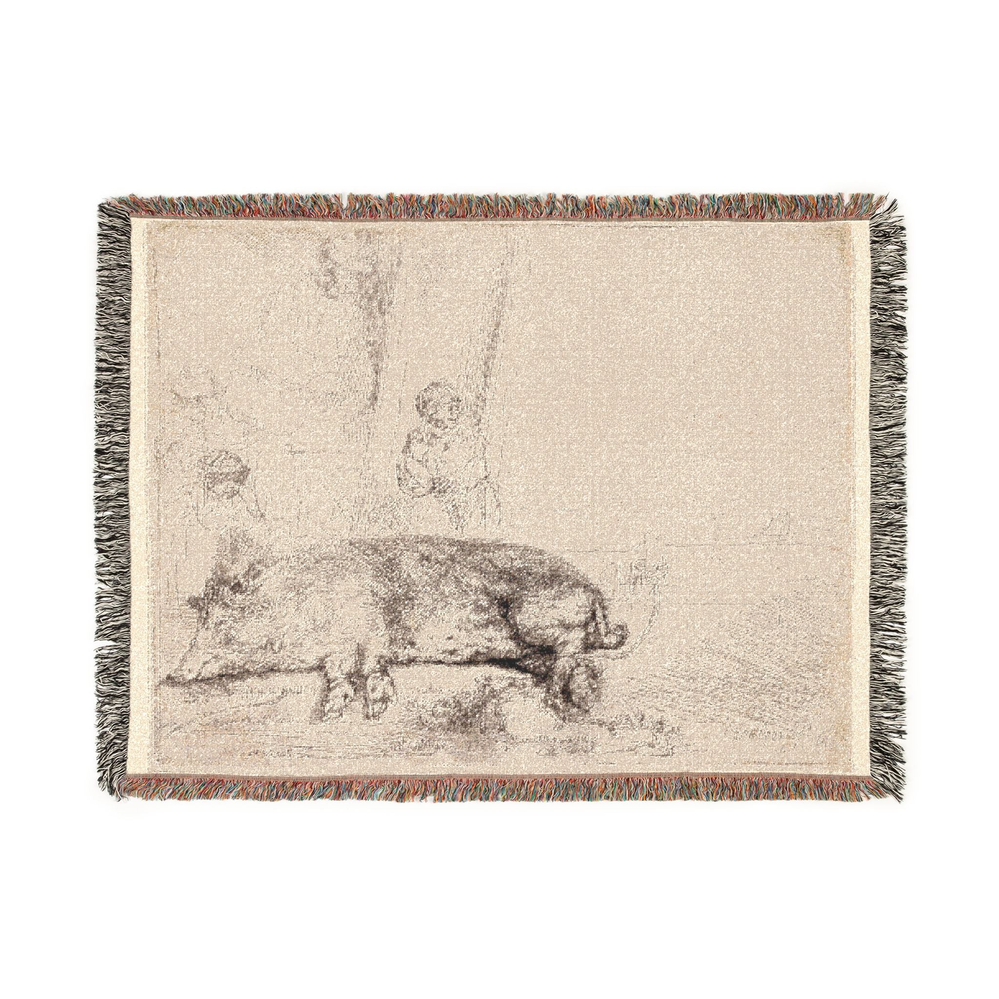 Rembrandt van Rijn - The Hog | Woven Tapestry Blanket