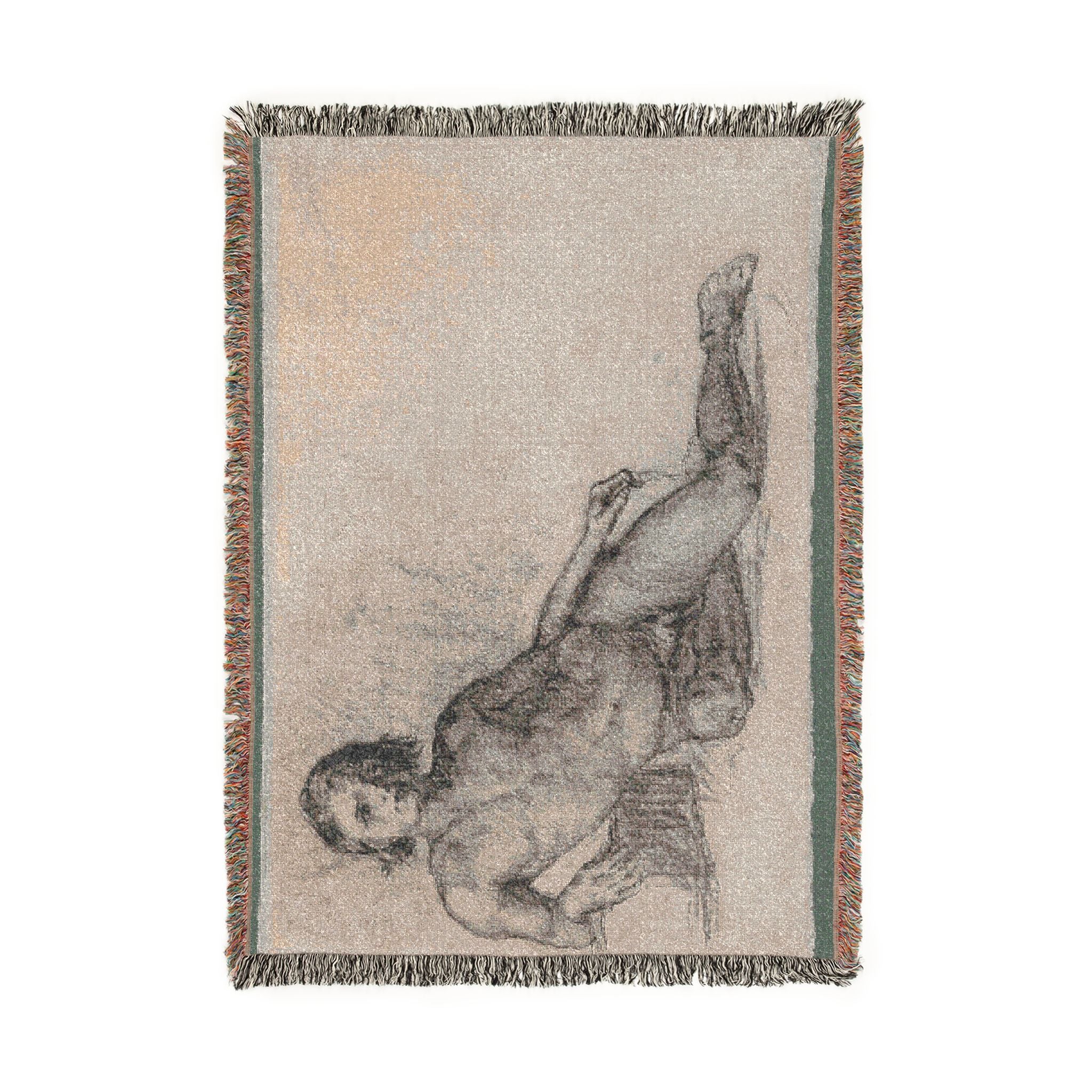 Paul Cezanne - Male Nude | Woven Tapestry Blanket