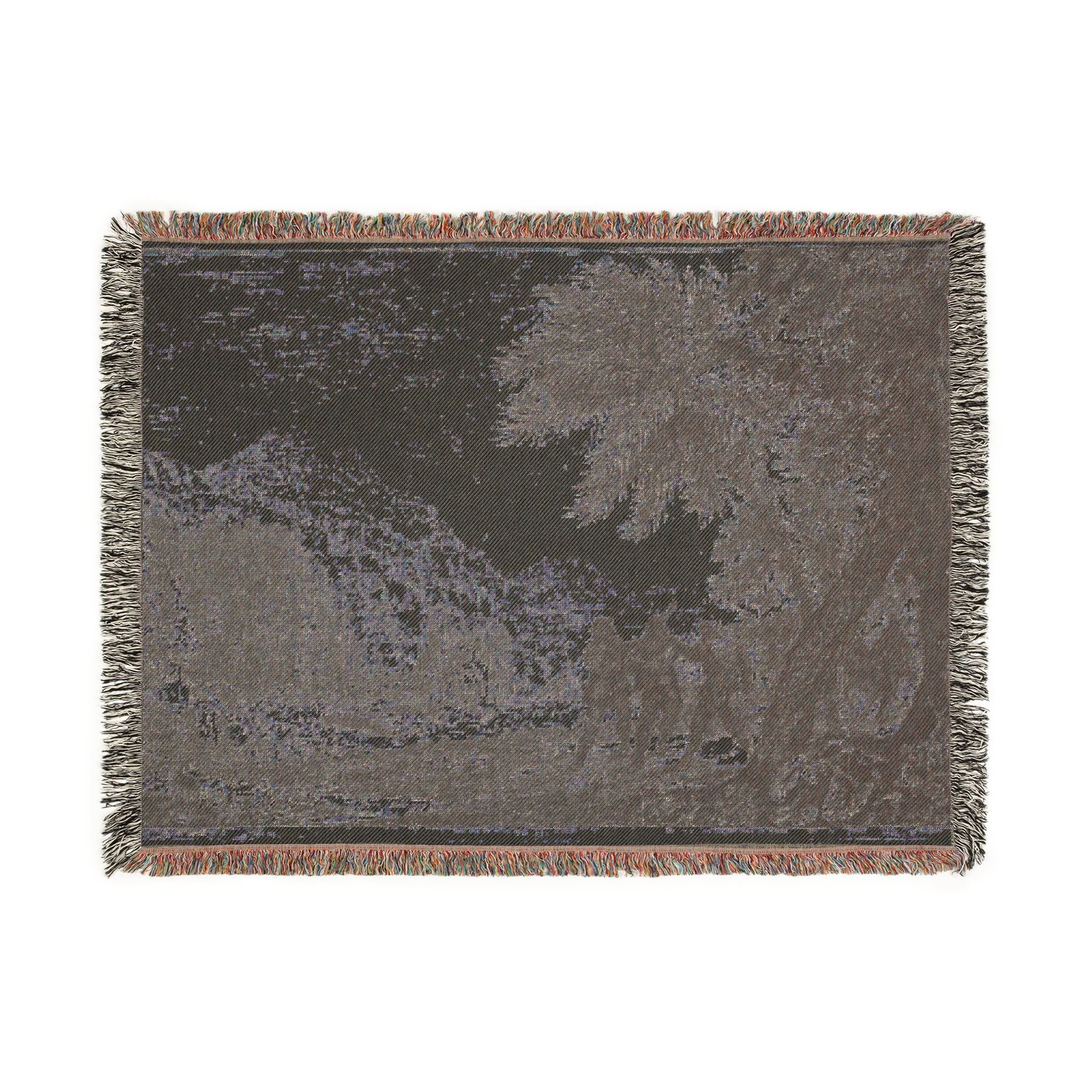 Claude Lorrain - Scene of Brigands | Woven Tapestry Blanket