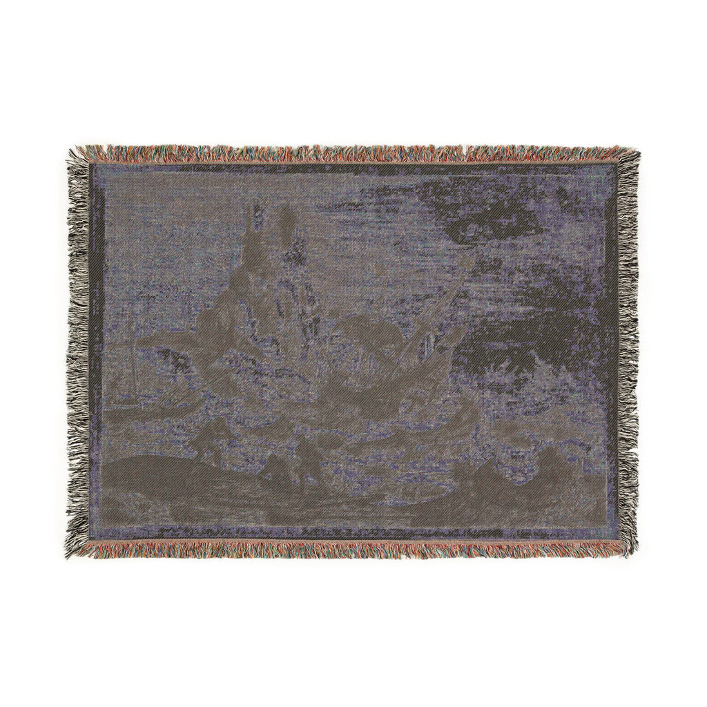 Claude Lorrain - The Shipwreck | Woven Tapestry Blanket