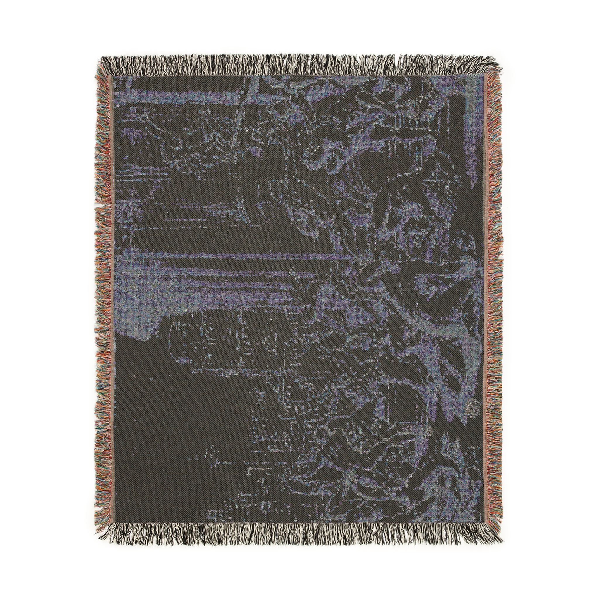School of Nicolas Poussin - Massacre of the Innocents (recto); Figure Sketches (verso) | Woven Tapestry Blanket
