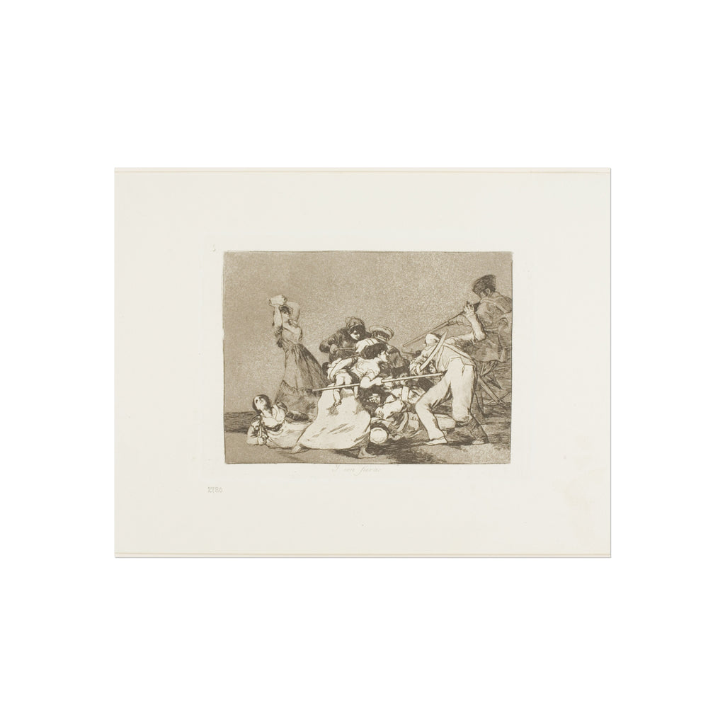 Francisco José de Goya y Lucientes - And they are like wild beasts, plate five from The Disasters of War | Fine Art Poster