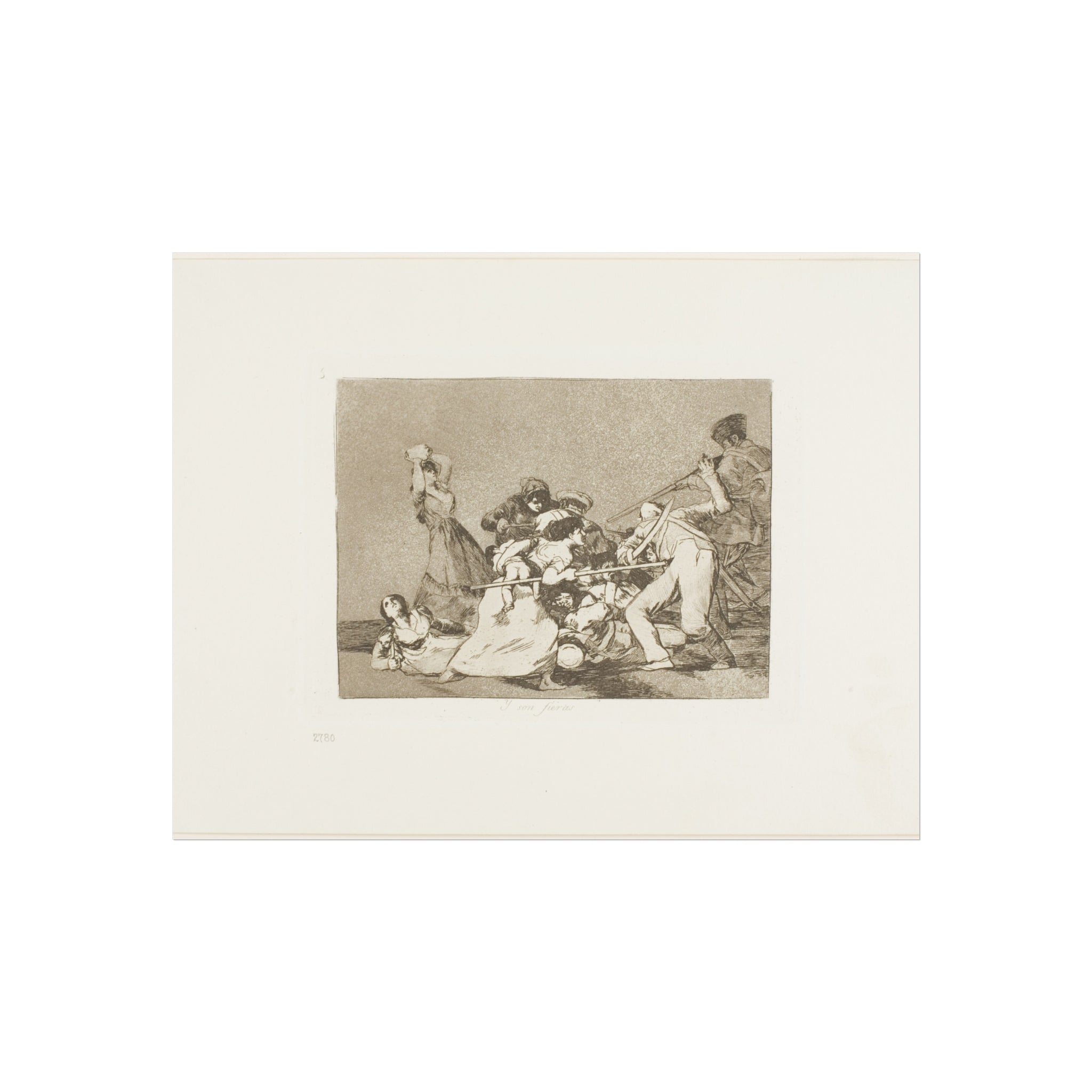 Francisco José de Goya y Lucientes - And they are like wild beasts, plate five from The Disasters of War | Fine Art Poster