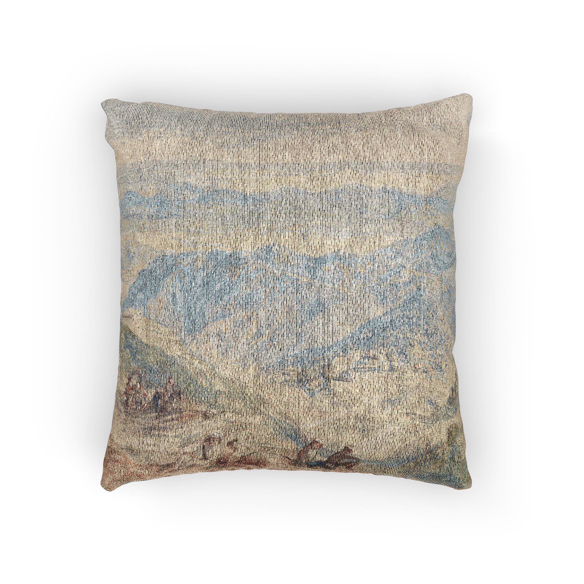 Joseph Mallord William Turner - Mussooree and the Dhoon from Landour | Woven Pillow