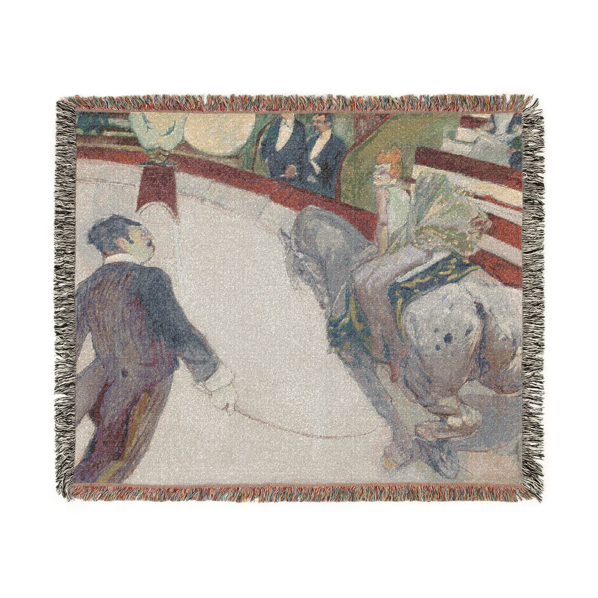 Henri de Toulouse-Lautrec - Equestrienne (At the Cirque Fernando) | Woven Tapestry Blanket