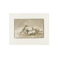 Francisco José de Goya y Lucientes - A Spanish knight kills the bull after having lost his horse, plate nine from The Ar | Fine Art Poster