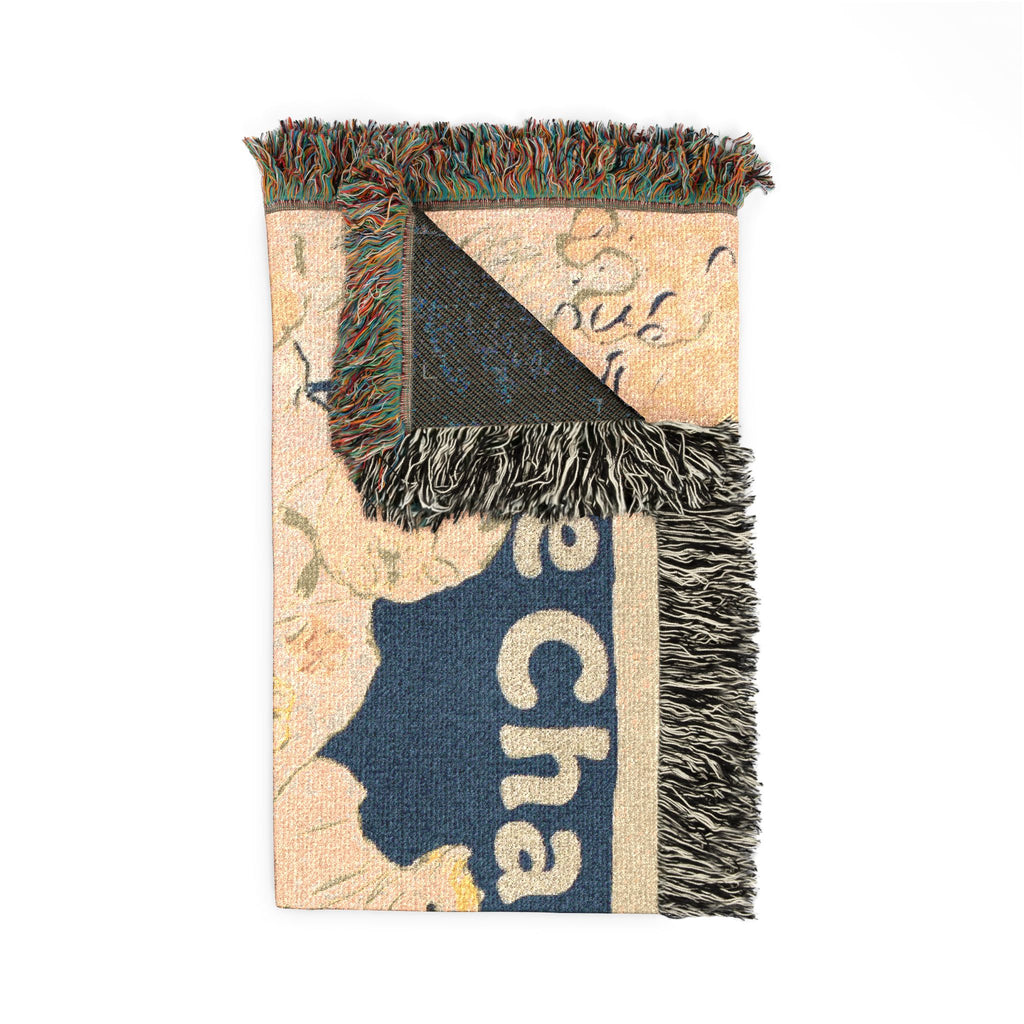 Henri de Toulouse-Lautrec - Irish and American Bar, Rue Royale—The Chap Book | Woven Tapestry Blanket