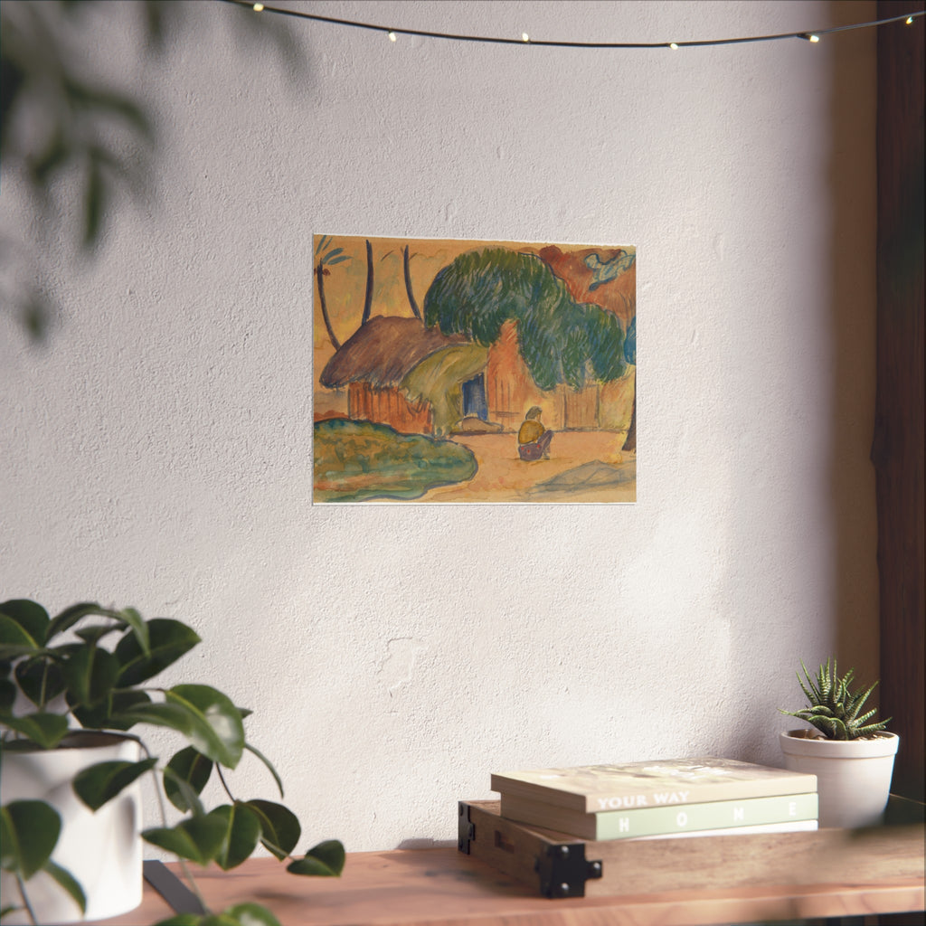 Paul Gauguin - Tahitian Hut | Fine Art Poster