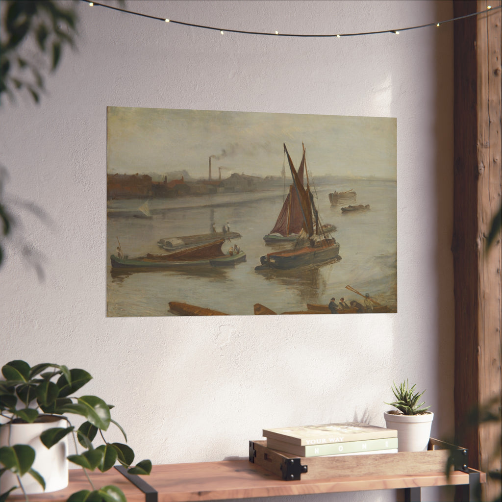 James McNeill Whistler - Grey and Silver: Old Battersea Reach | Fine Art Poster