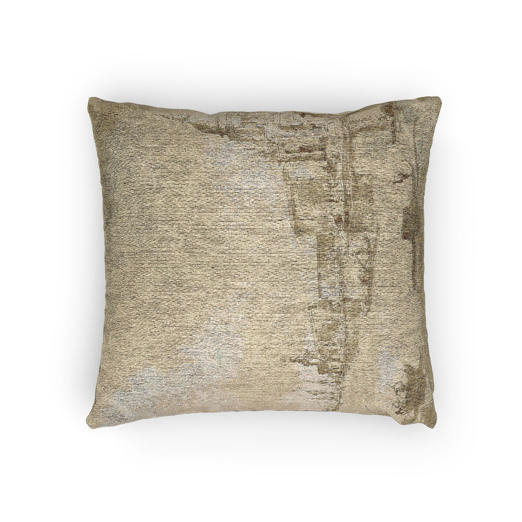 Imitator of Francesco Guardi - Bacino di San Marco with the Dogana del Mare and Santa Maria della Salute | Woven Pillow