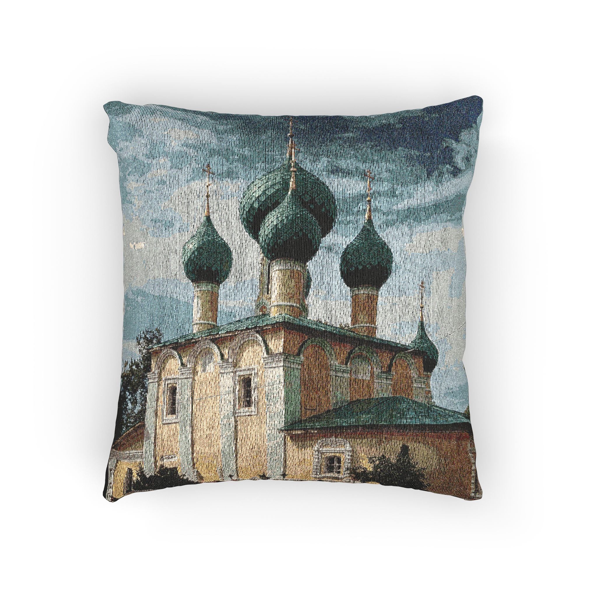Church of the Beheading of Saint John the Baptist Alekseyevsky Monastery Uglich 2023-07-22 7452 | Woven Pillow