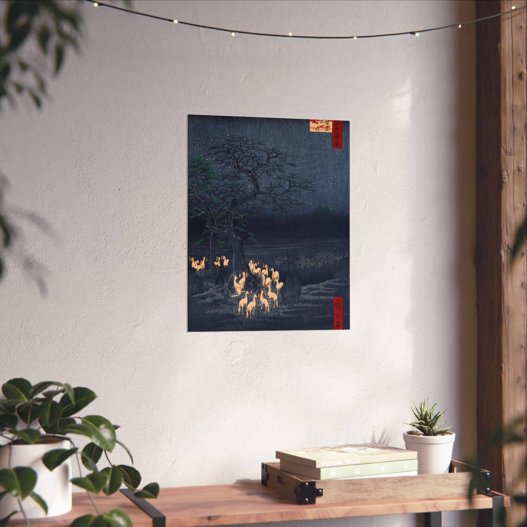 Utagawa Hiroshige - New Year's Eve Foxfires at Oji | Fine Art Poster