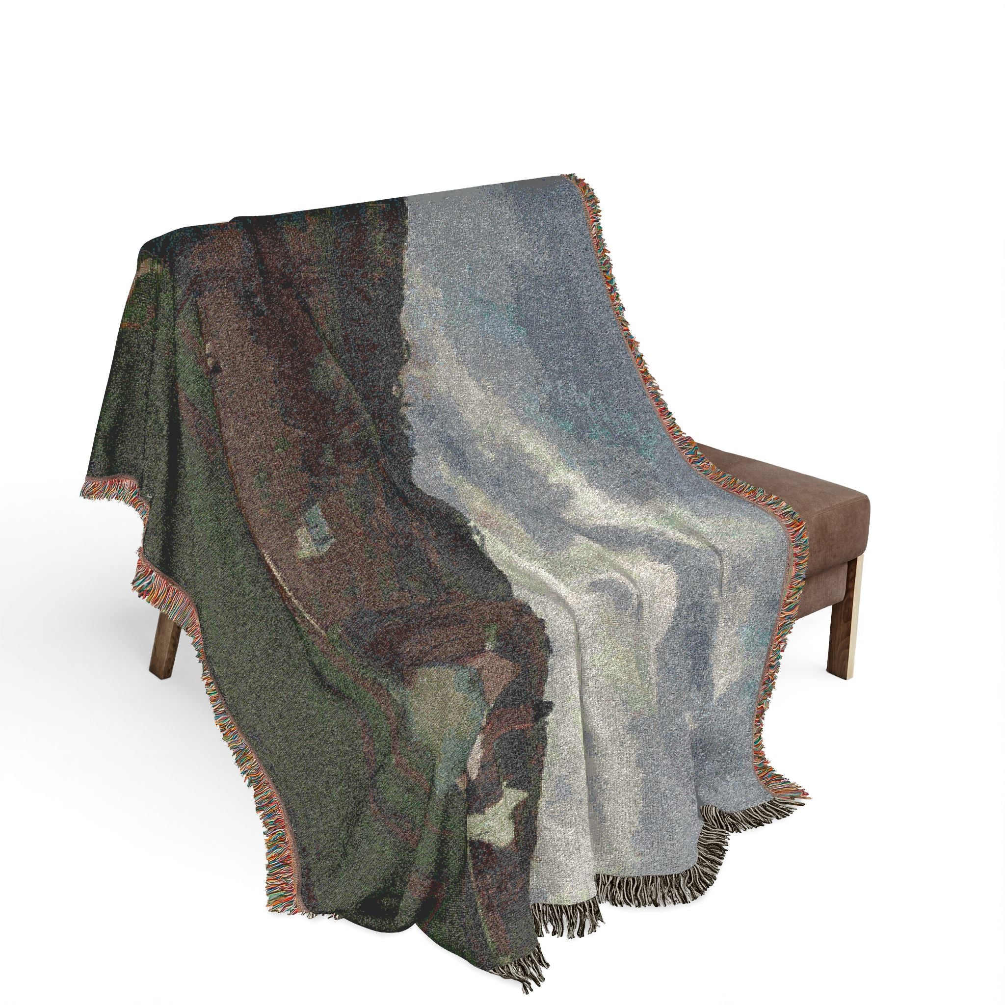 The Banks of the Marne in Winter Camille Pissarro Tapestry Blanket