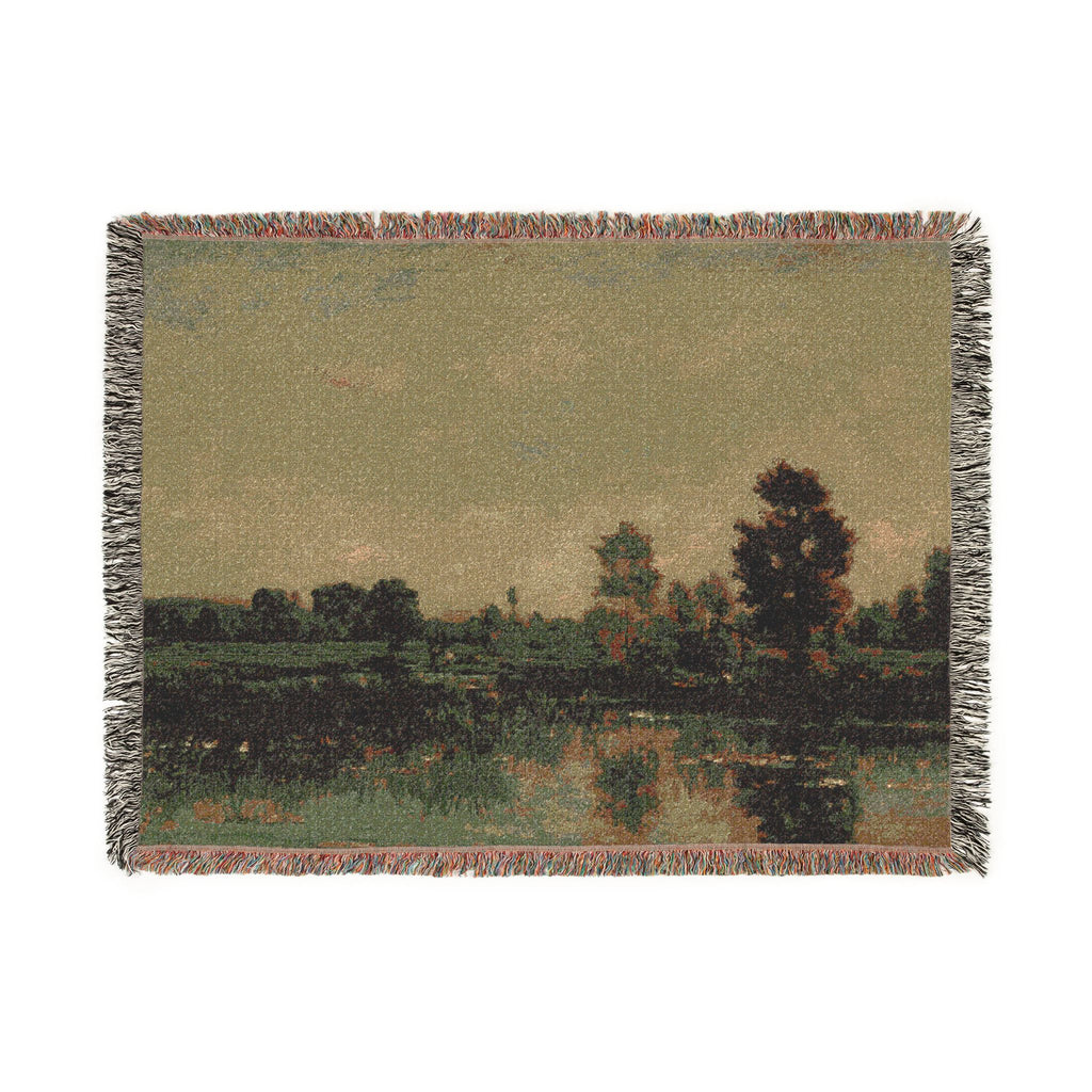 Charles François Daubigny - The Marsh | Woven Tapestry Blanket