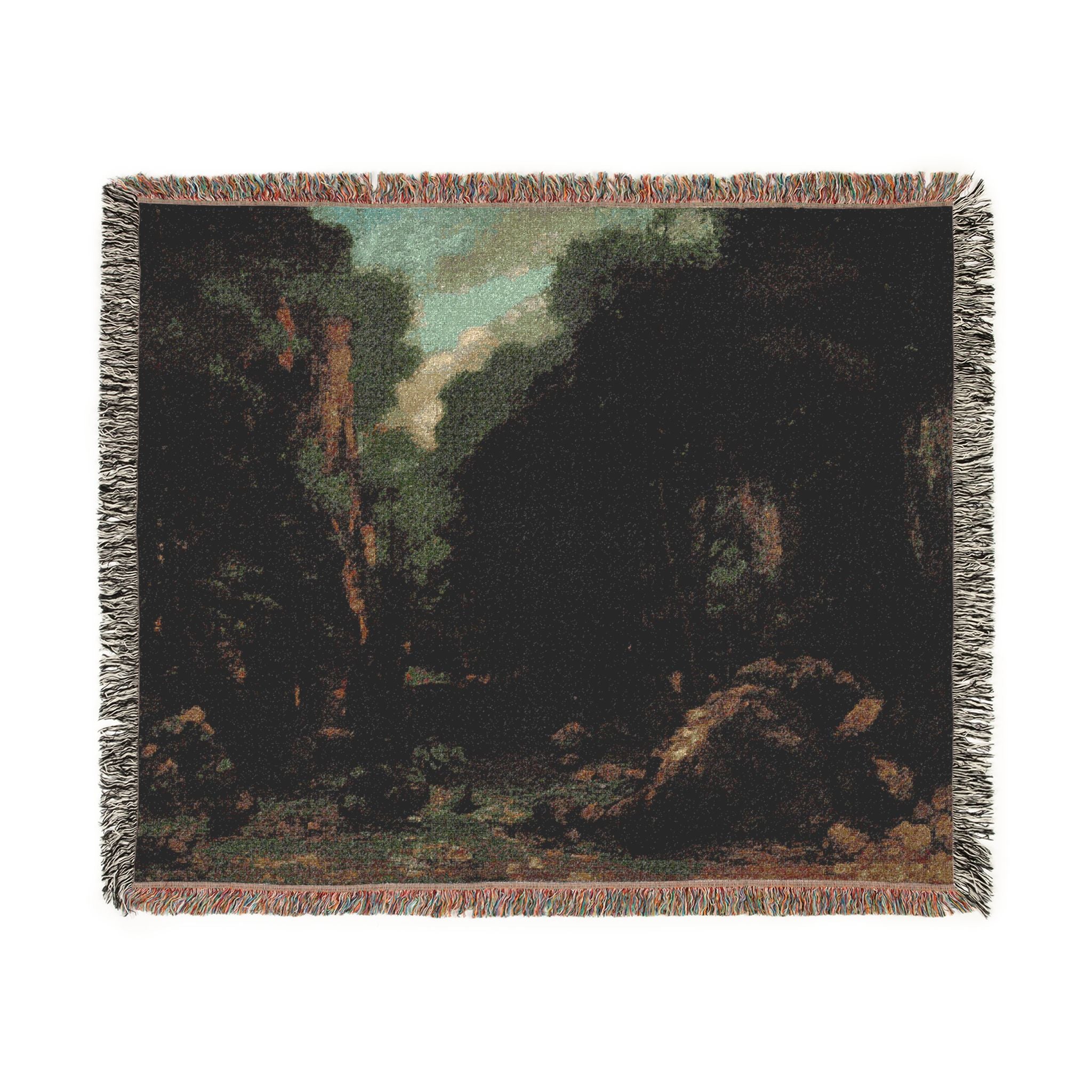 Gustave Courbet - The Valley of Les Puits-Noir | Woven Tapestry Blanket