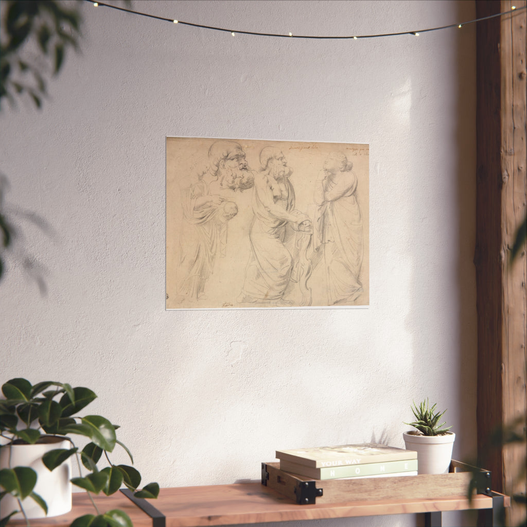 Peter Paul Rubens - Studies of a Roman Sarcophagus | Fine Art Poster