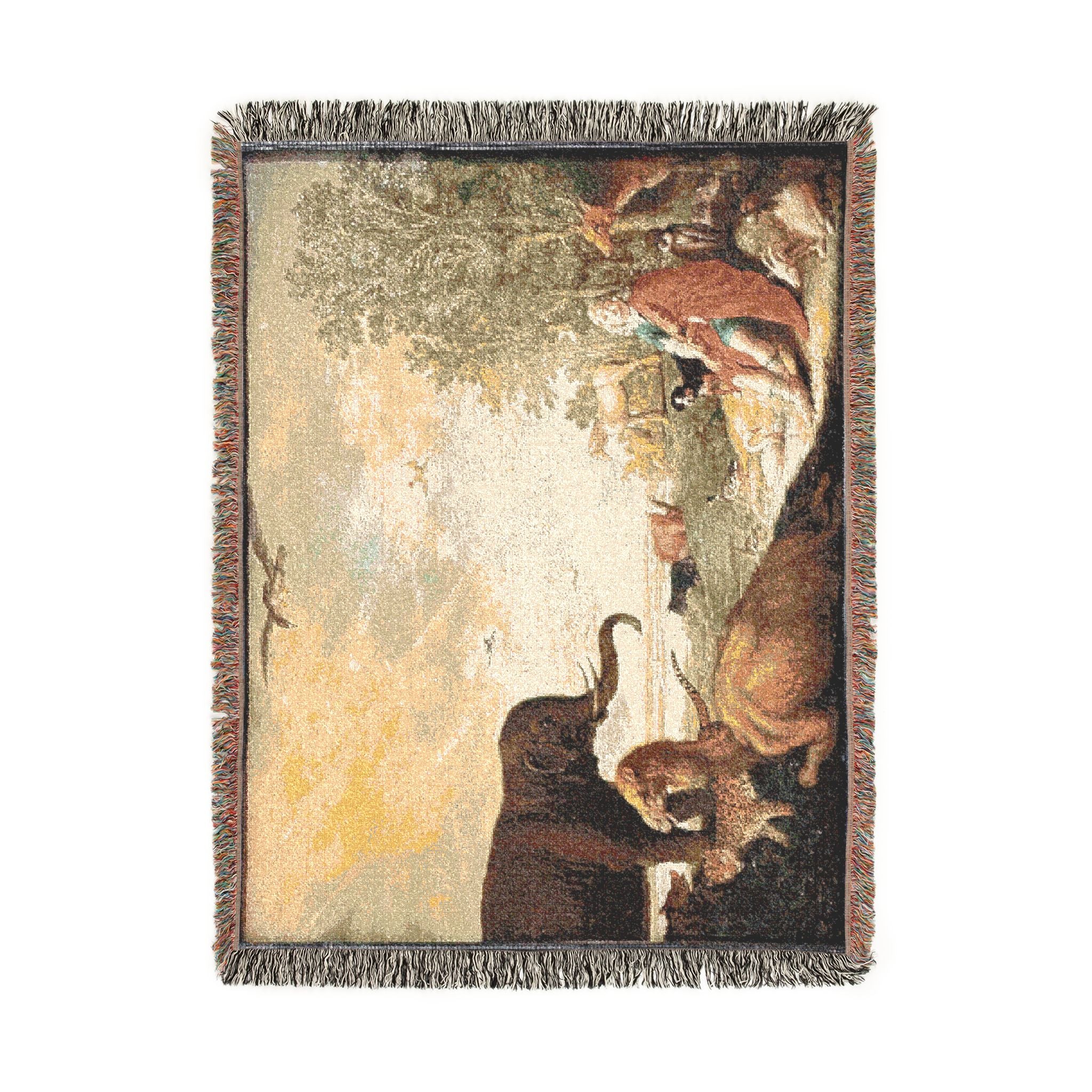 Dessau, Anhaltische Gemäldegalerie, Aelbert Jacobsz. Cuyp, Orpheus und die Tiere | Woven Tapestry Blanket