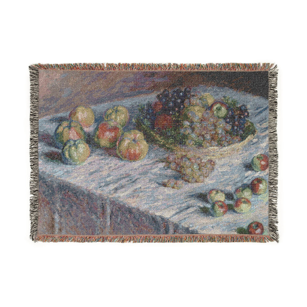 Claude Monet - Apples and Grapes | Woven Tapestry Blanket