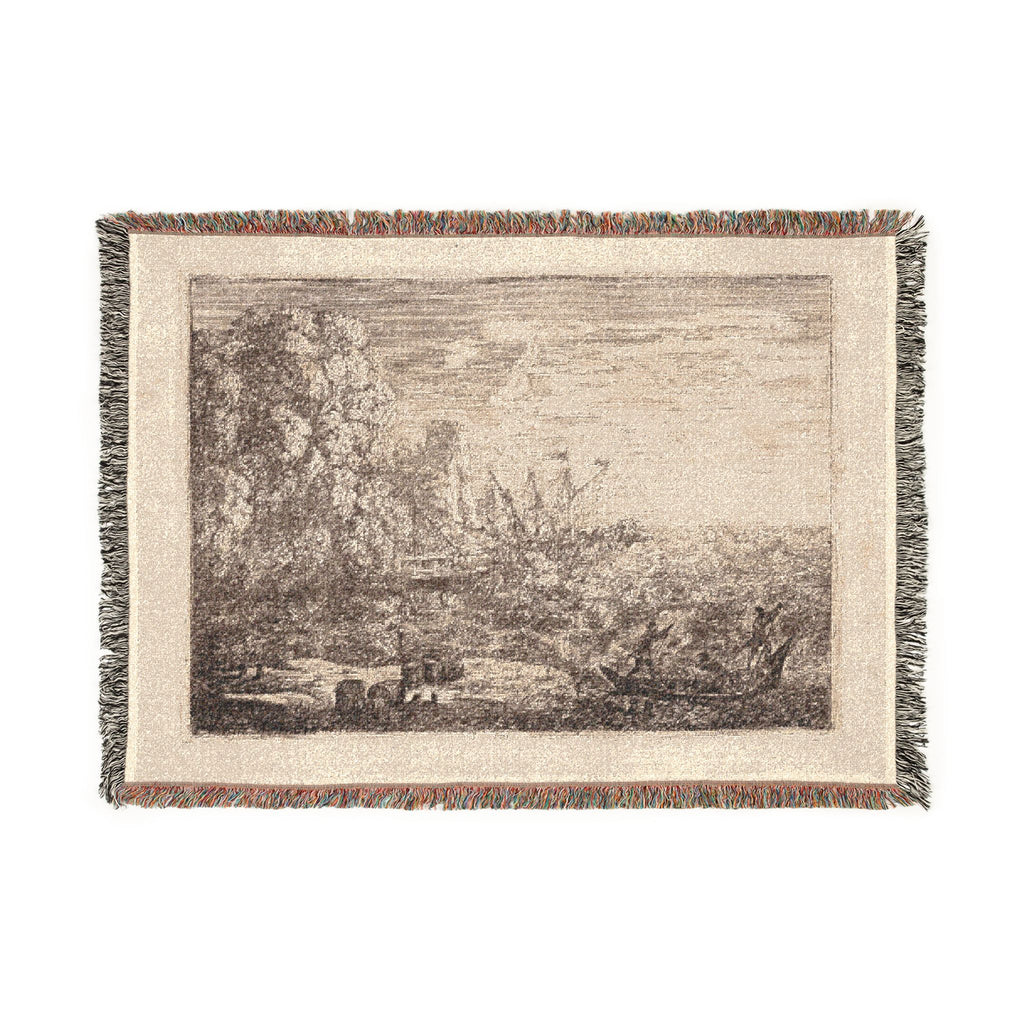 Claude Lorrain - The Tempest | Woven Tapestry Blanket